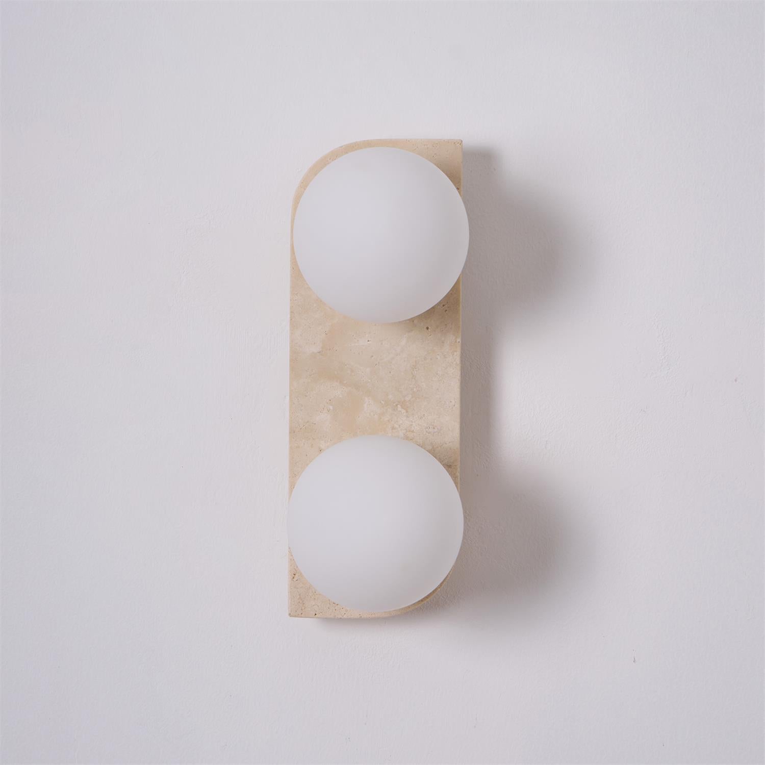 Zophaor Minimalist Travertine Plug-In Wall Light - Blowlighting