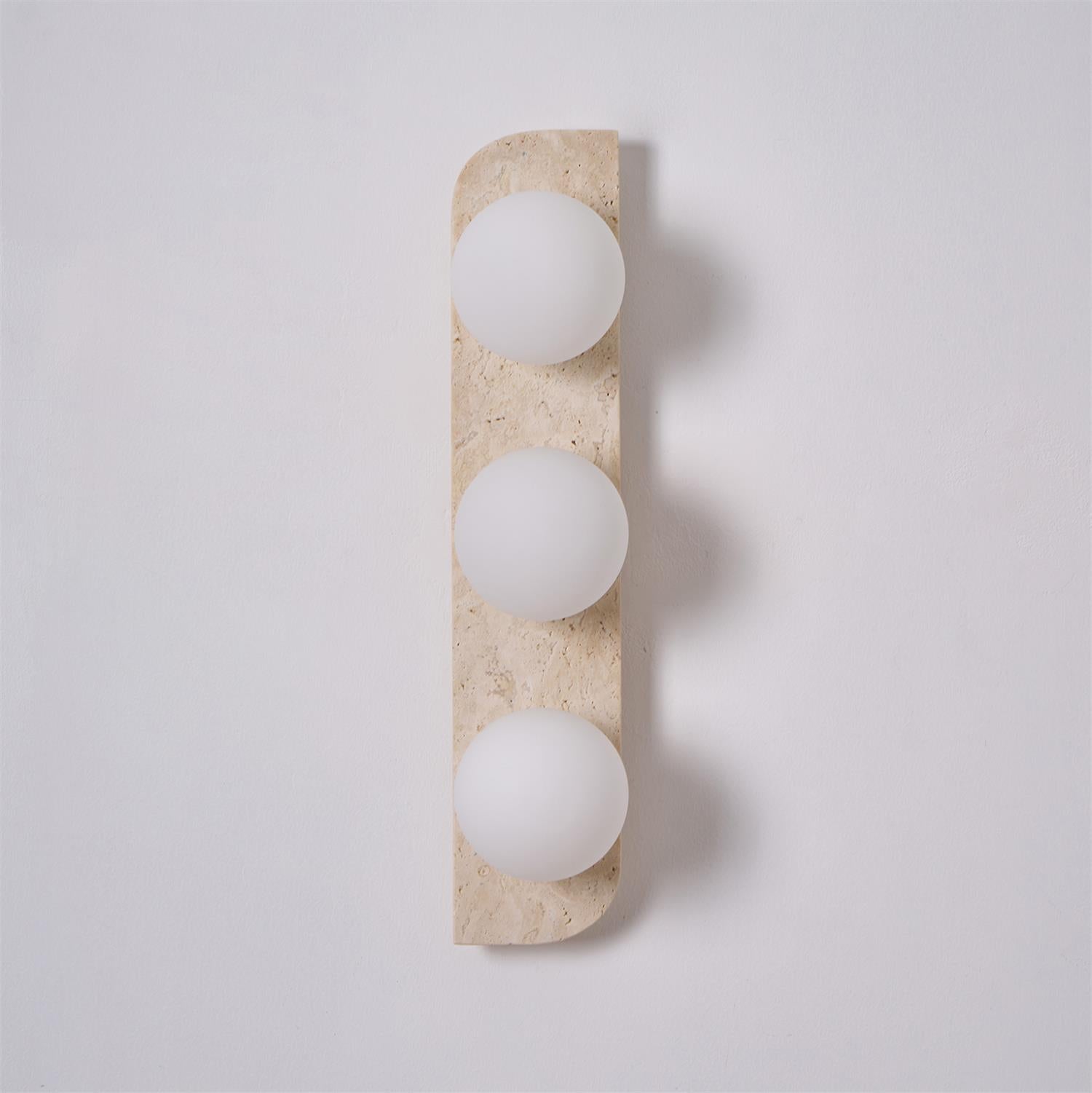 Zophaor Minimalist Travertine Plug-In Wall Light - Blowlighting