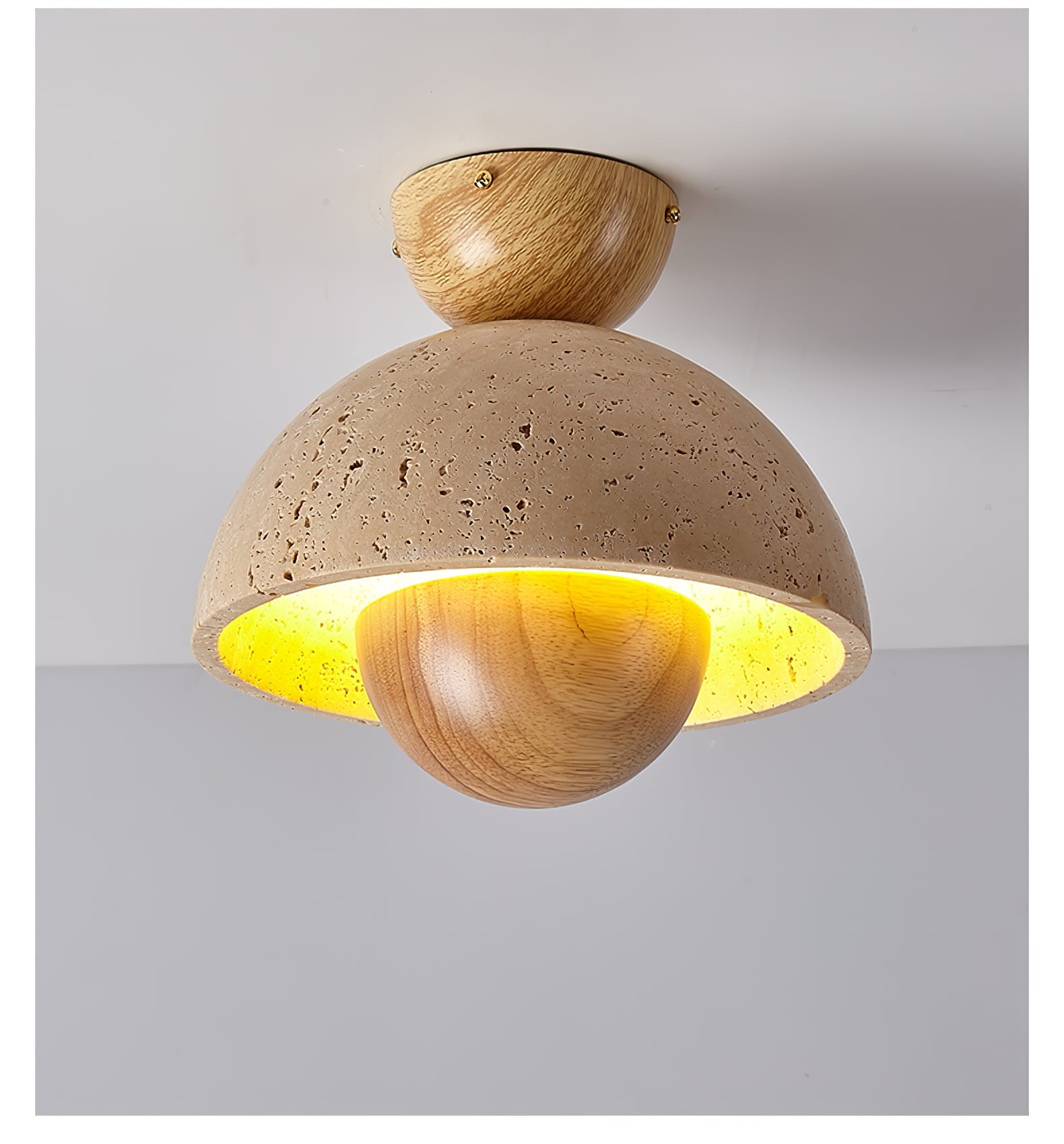 Cadorisra Travertine Ceiling Light - Blowlighting