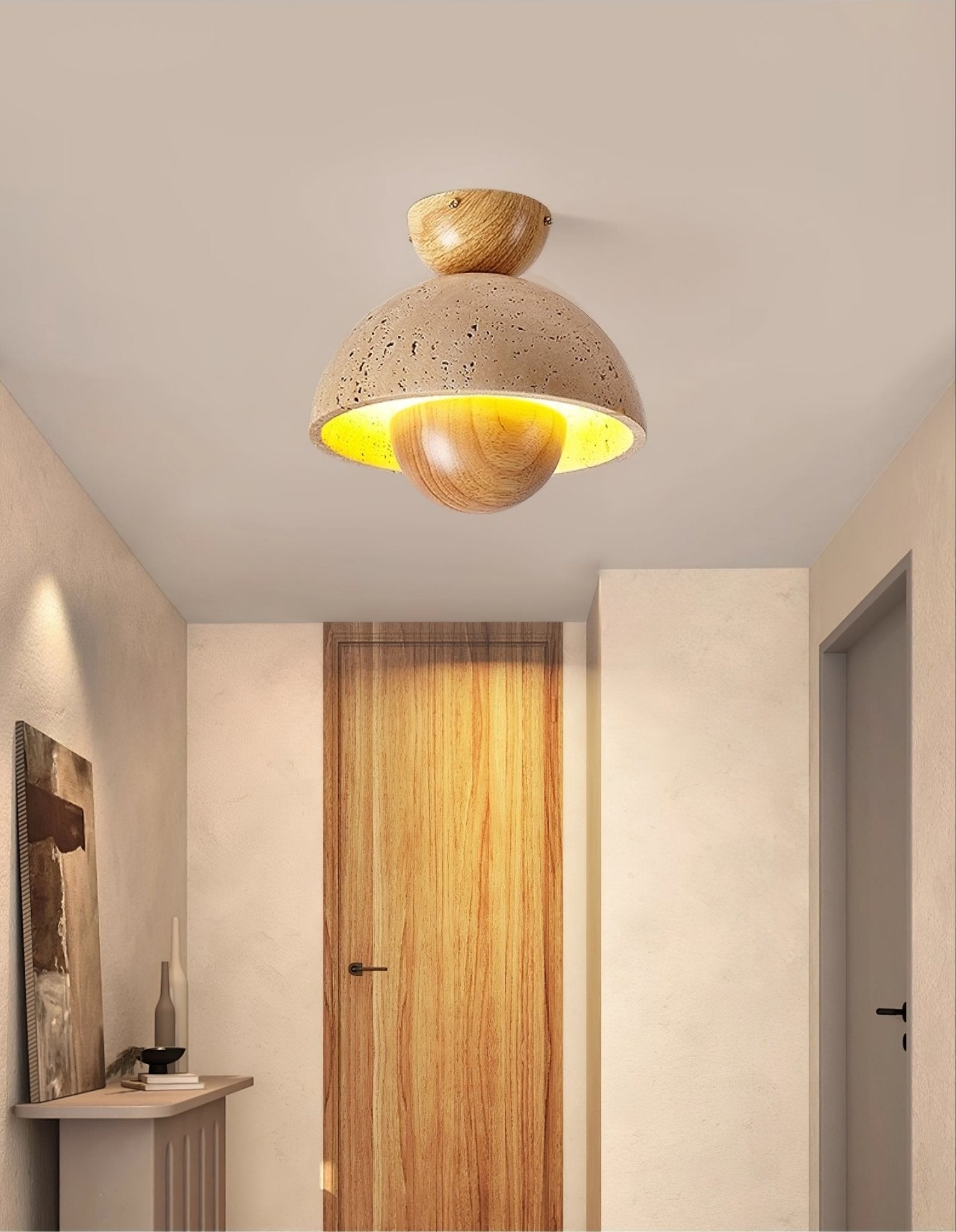 Cadorisra Travertine Ceiling Light - Blowlighting