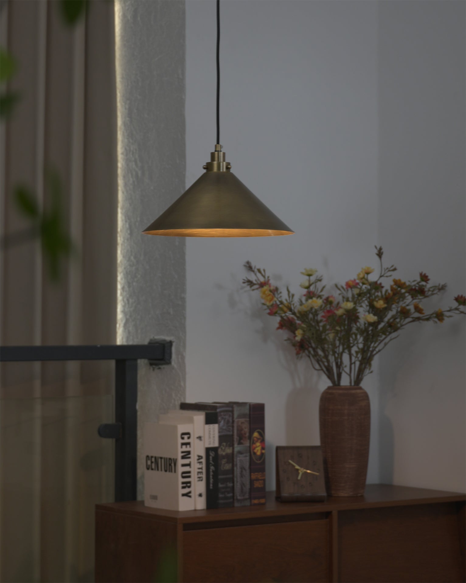 Nerissa Modern Brass Pendant Light