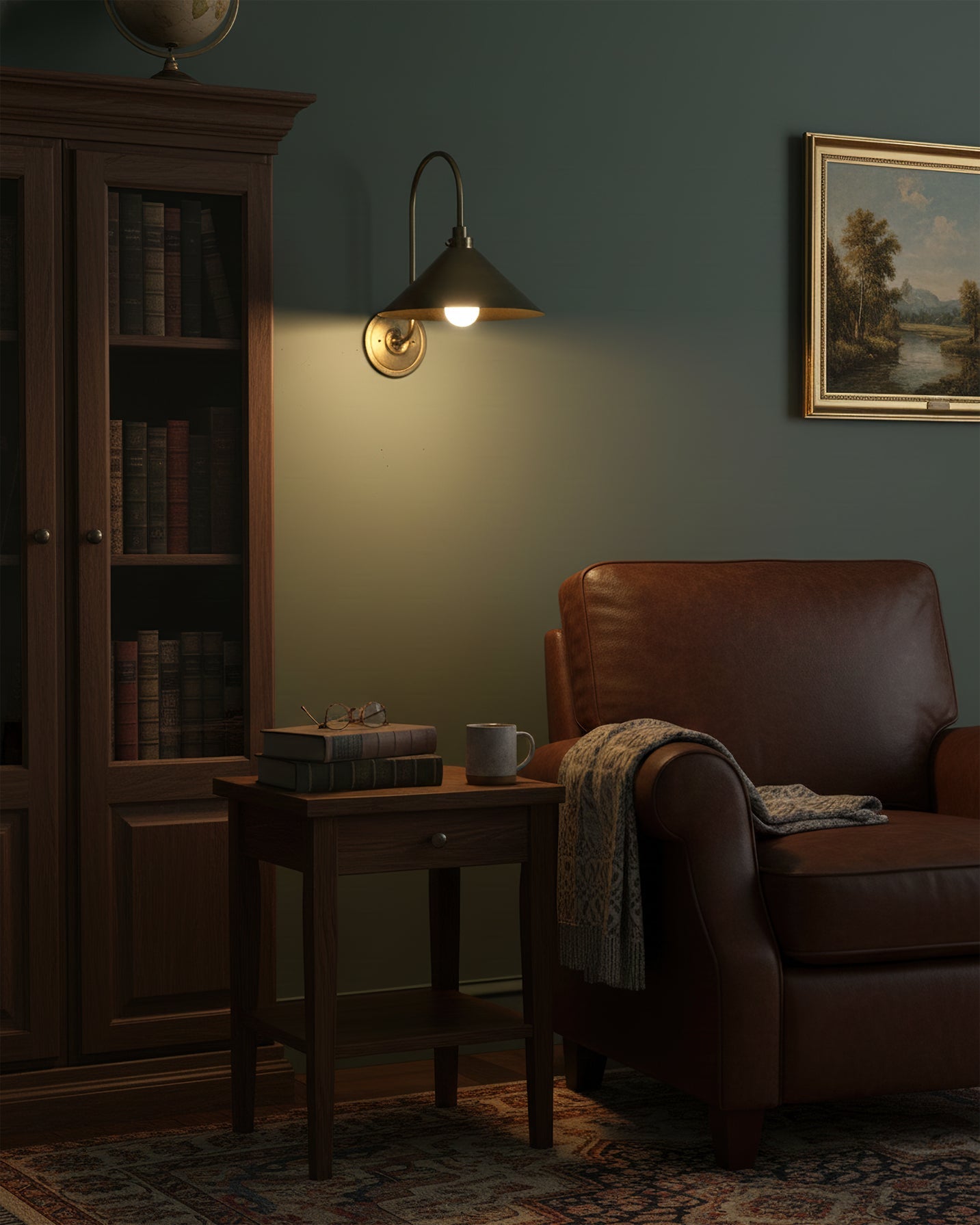 Nerissa Modern Brass Wall Light