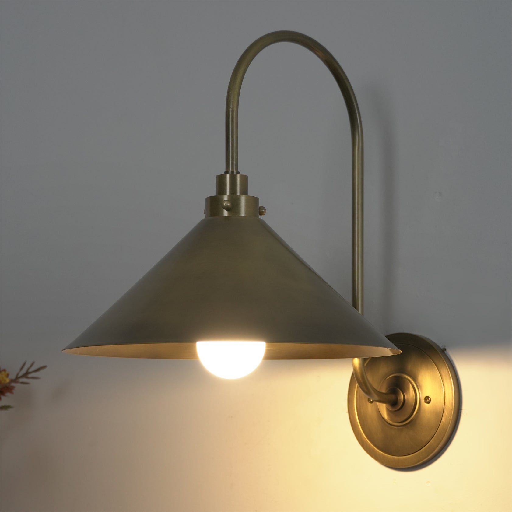 Nerissa Modern Brass Wall Light
