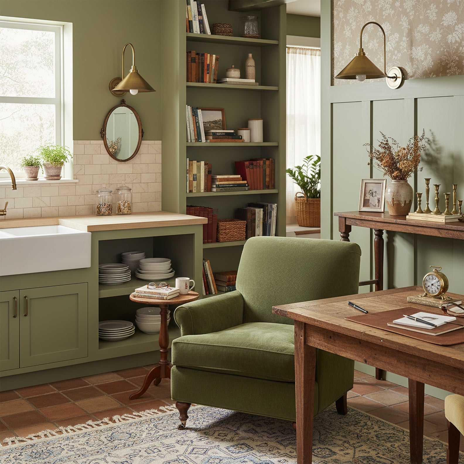 Nerissa Modern Brass Wall Light