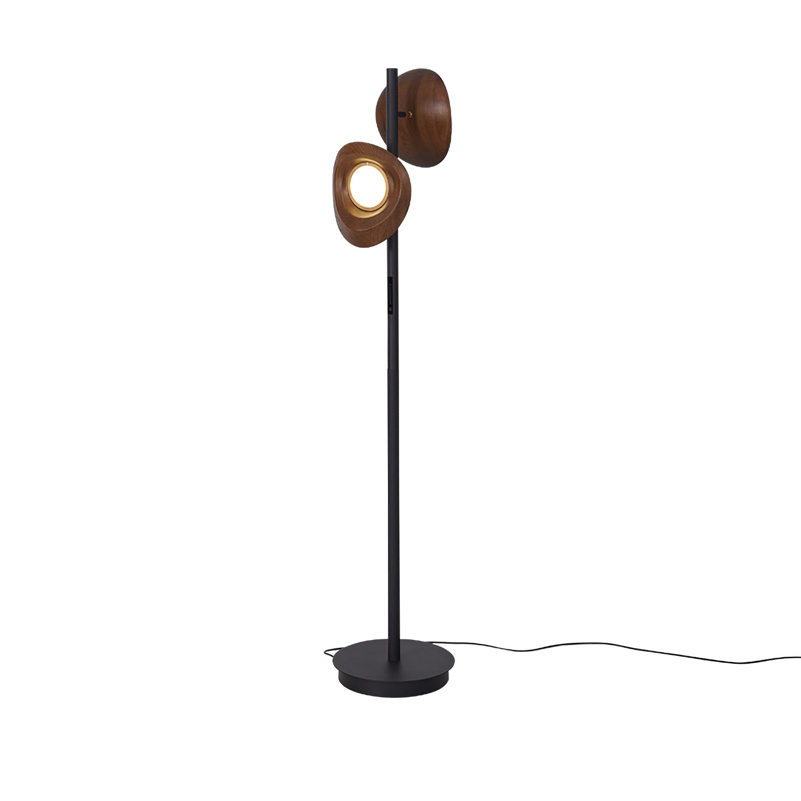 Ceyran Double Sphere Black Metal Floor Lamp - Blowlighting