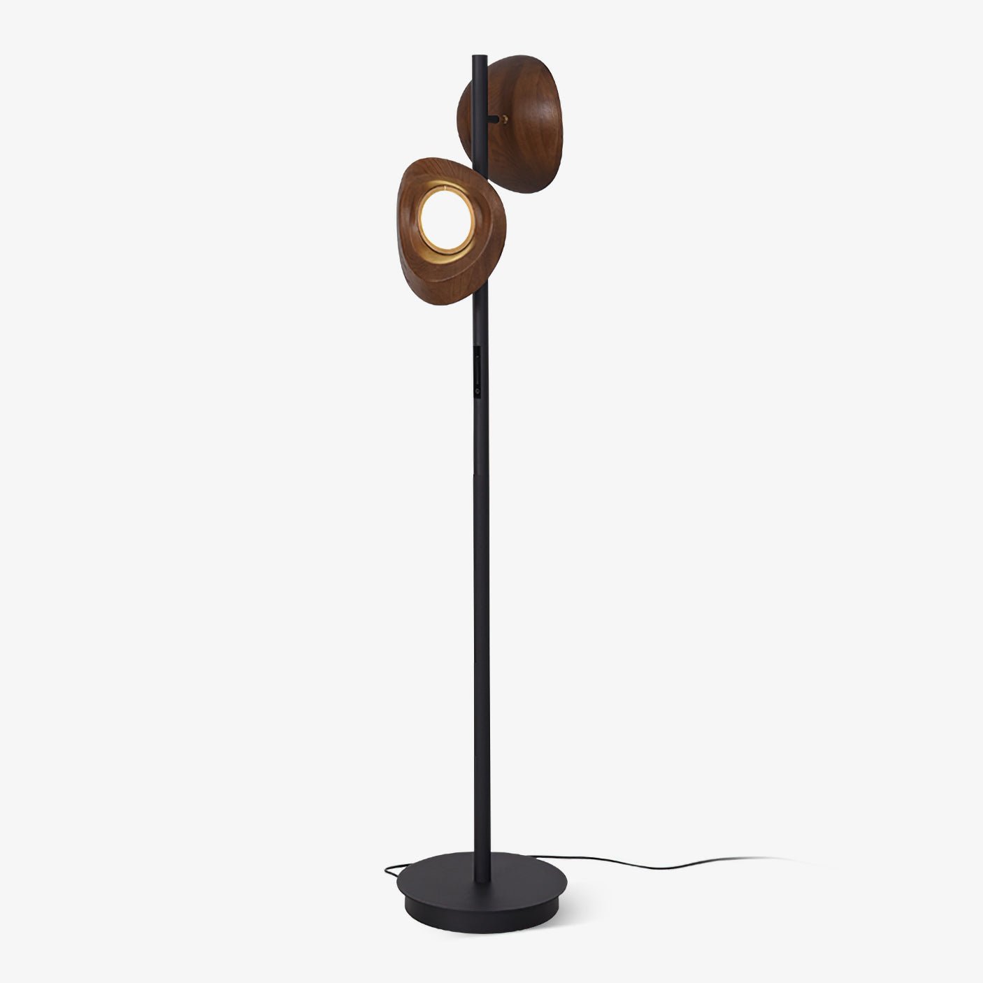 Ceyran Double Sphere Black Metal Floor Lamp - Blowlighting