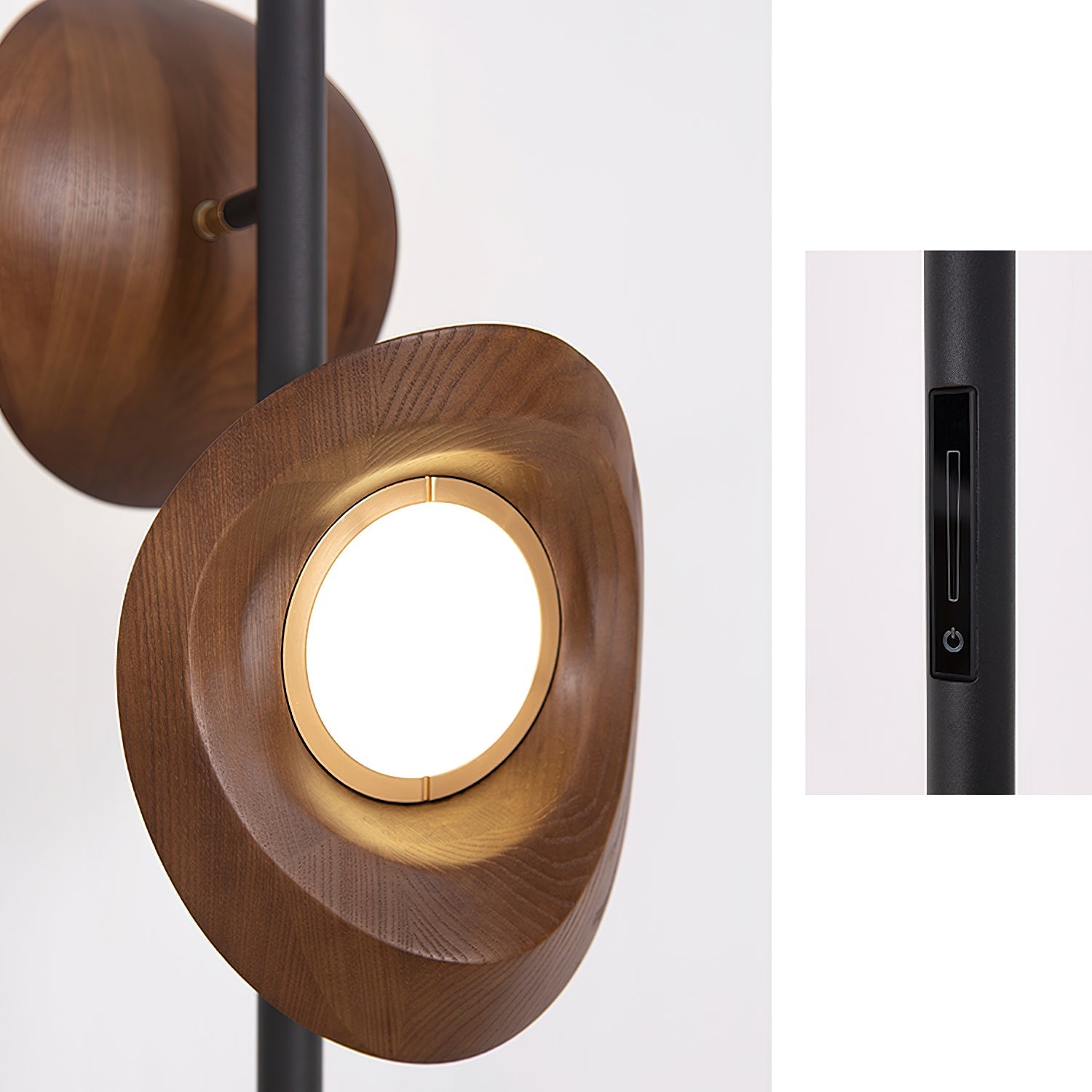 Ceyran Double Sphere Black Metal Floor Lamp - Blowlighting