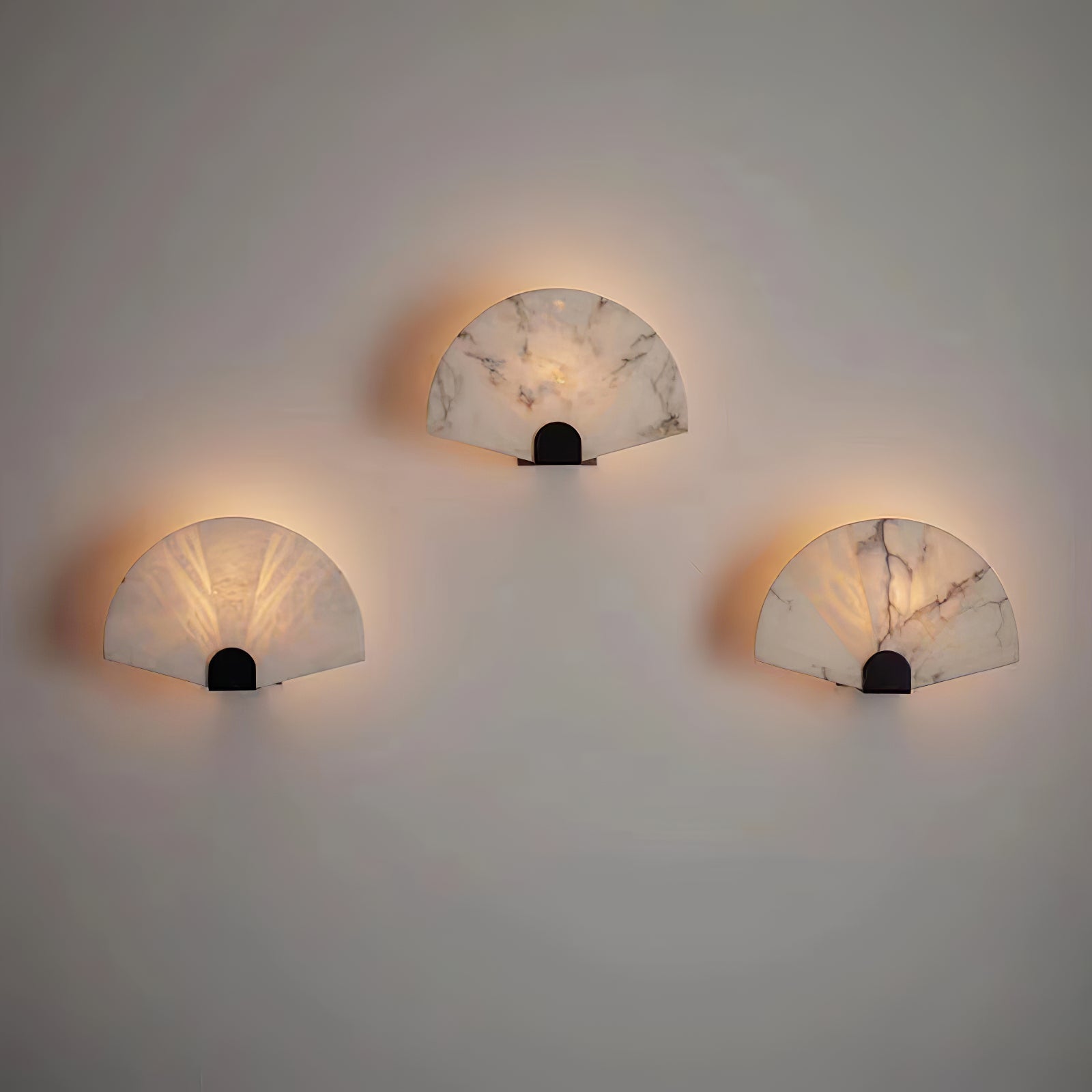 Aurelia Minimalist Alabaster Wall Light - Blowlighting