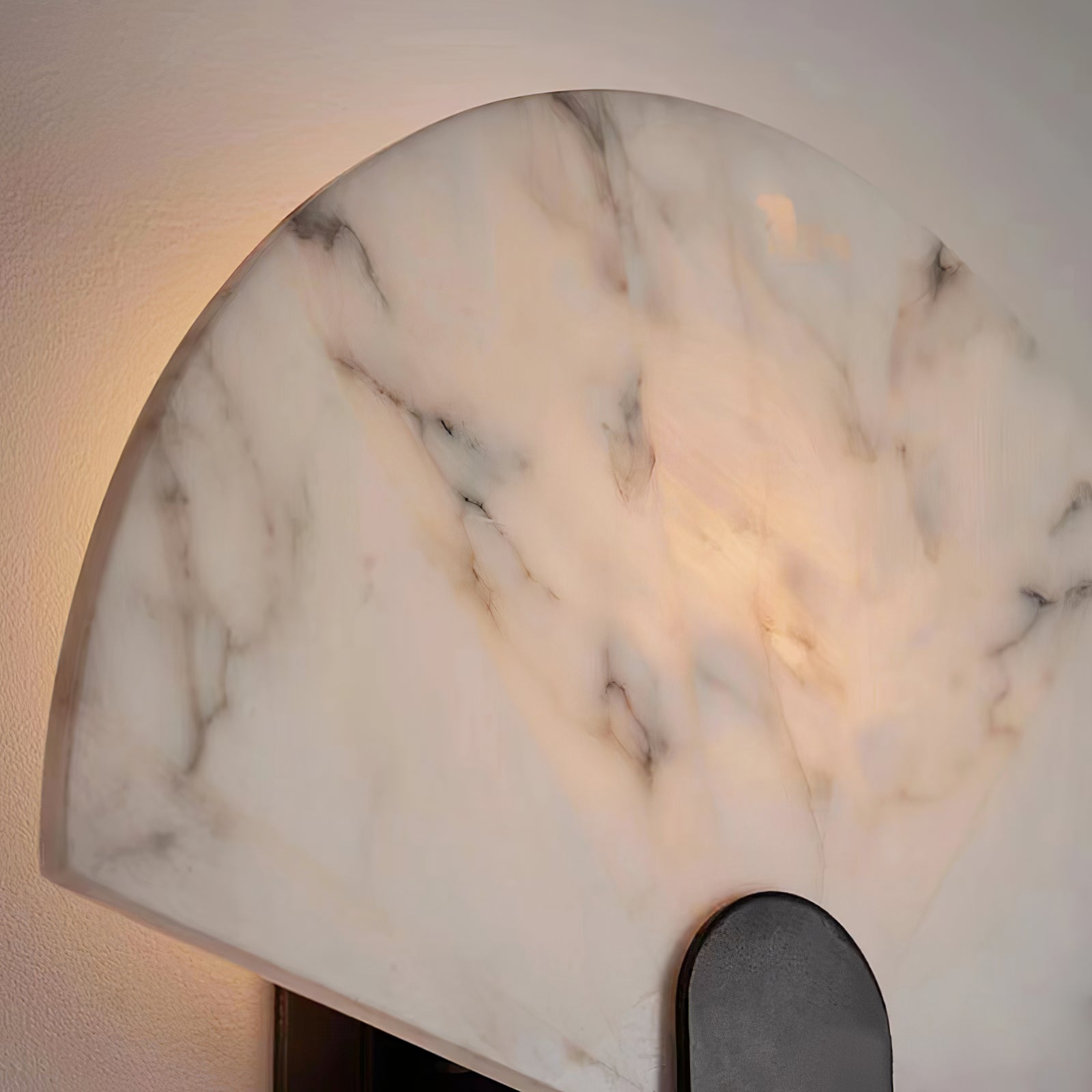 Aurelia Minimalist Alabaster Wall Light - Blowlighting