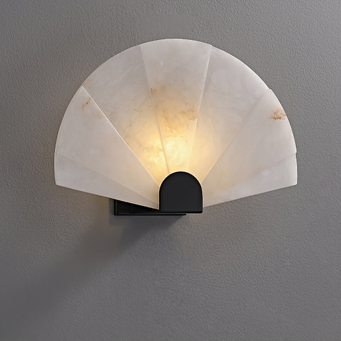 Aurelia Minimalist Alabaster Wall Light - Blowlighting