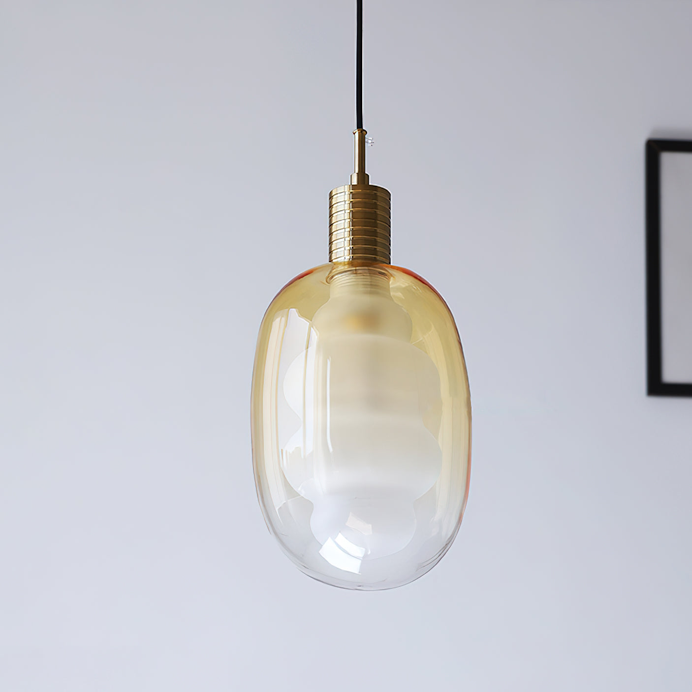 Niche Art Deco Glass Pendant Light