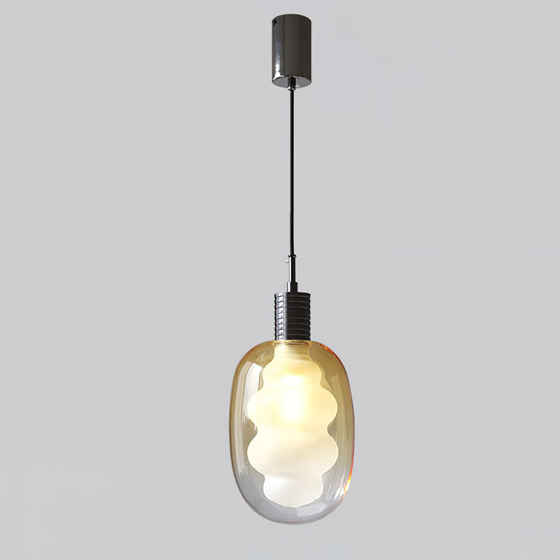 Niche Art Deco Glass Pendant Light