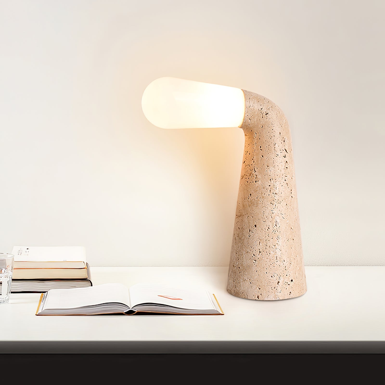 Cocare Travertine Table Lamp - Blowlighting