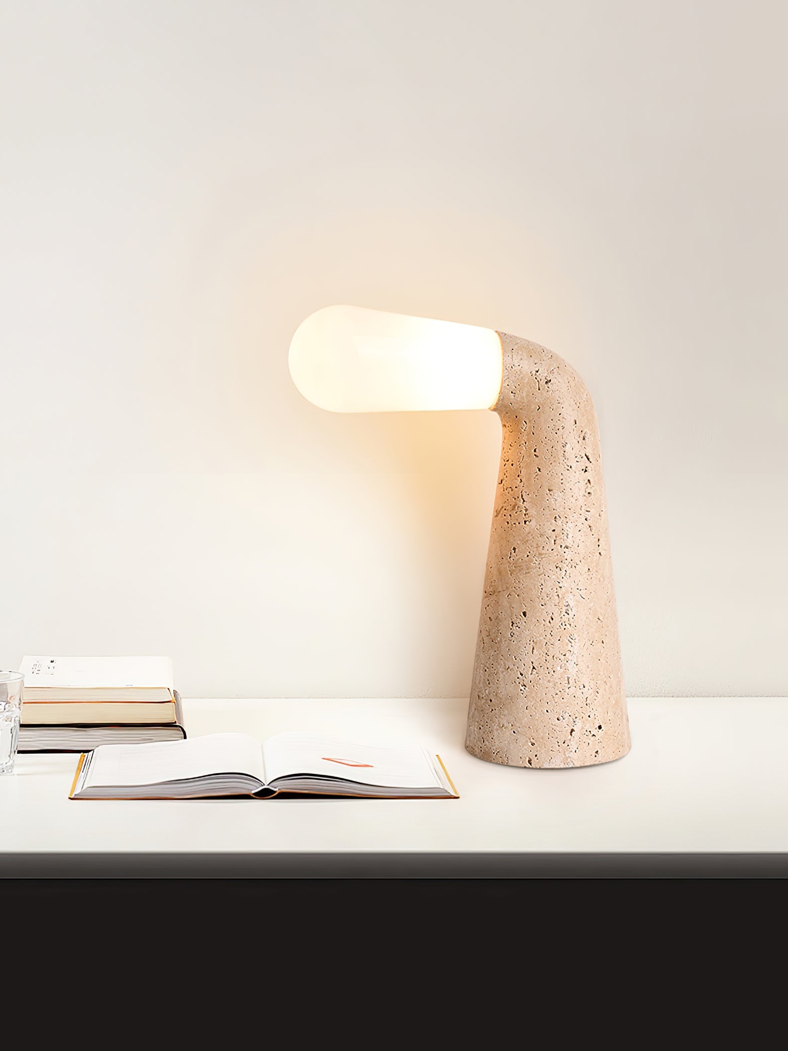 Cocare Travertine Table Lamp - Blowlighting