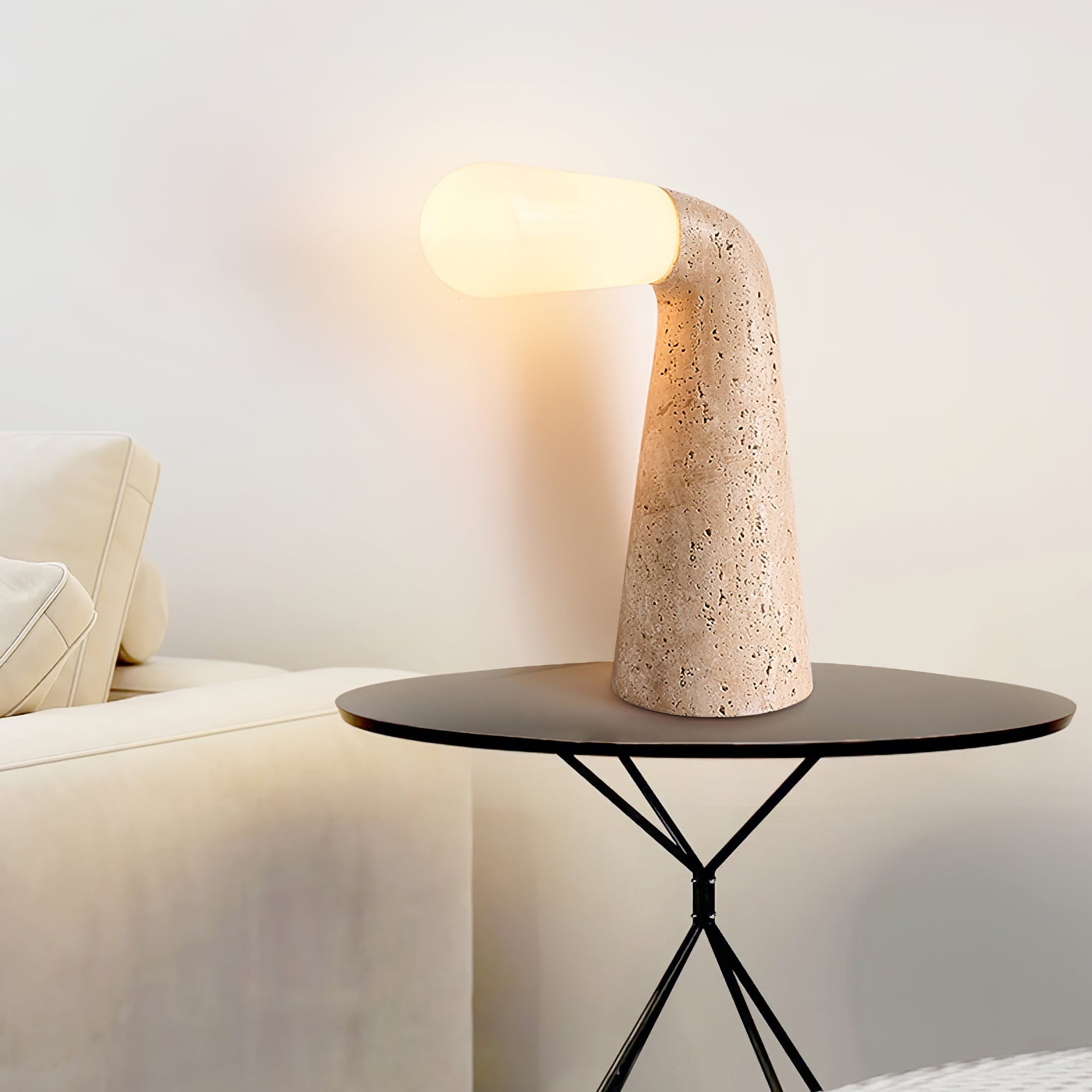 Cocare Travertine Table Lamp - Blowlighting