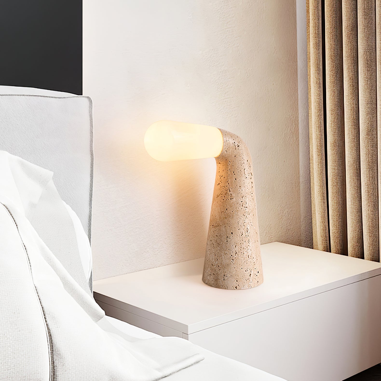 Cocare Travertine Table Lamp - Blowlighting