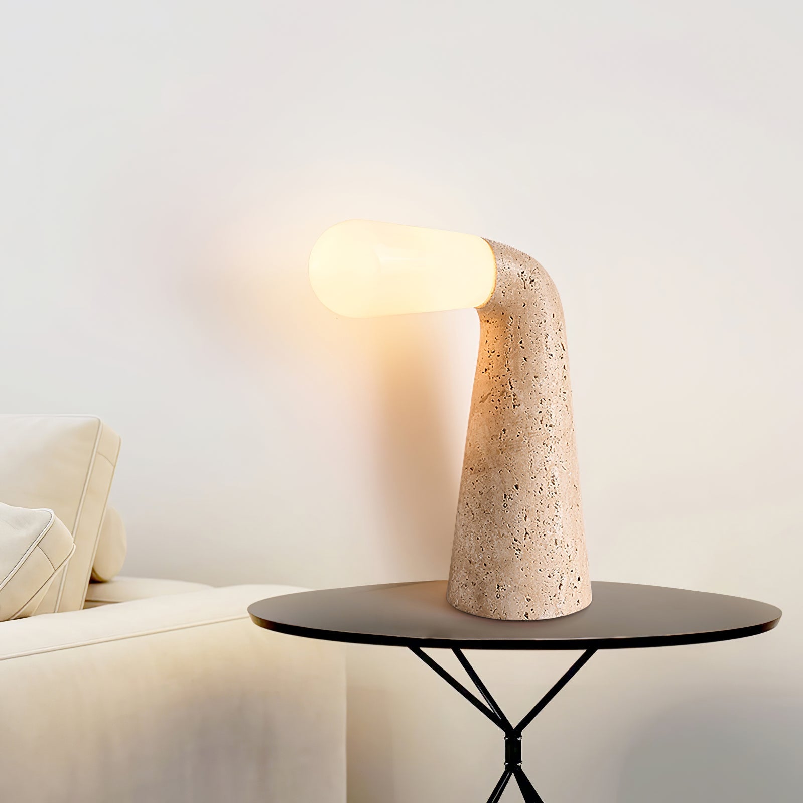 Cocare Travertine Table Lamp - Blowlighting