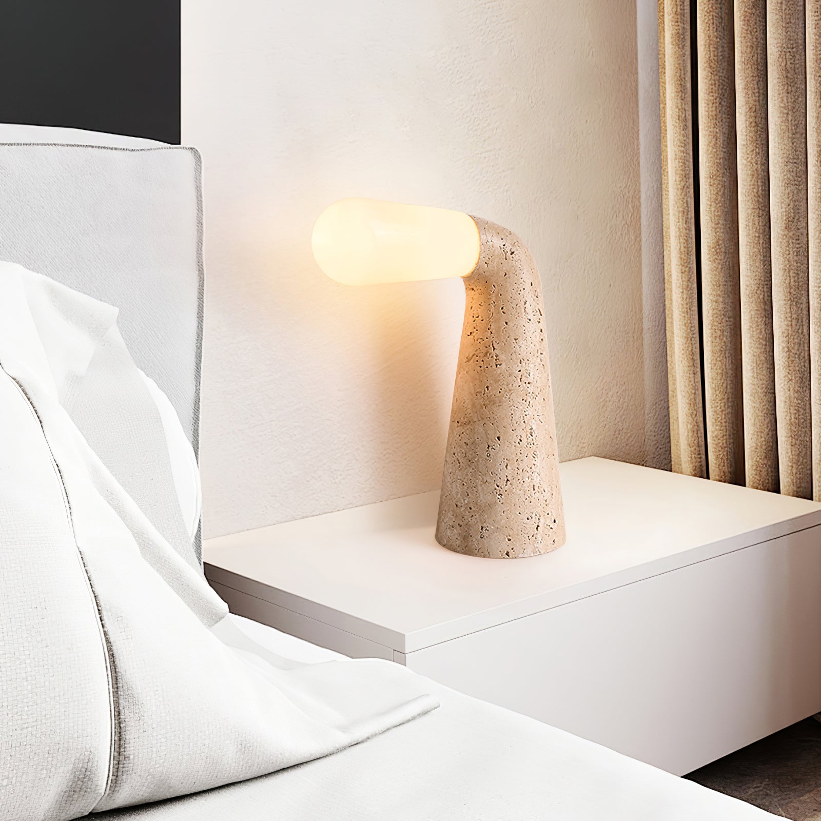 Cocare Travertine Table Lamp - Blowlighting