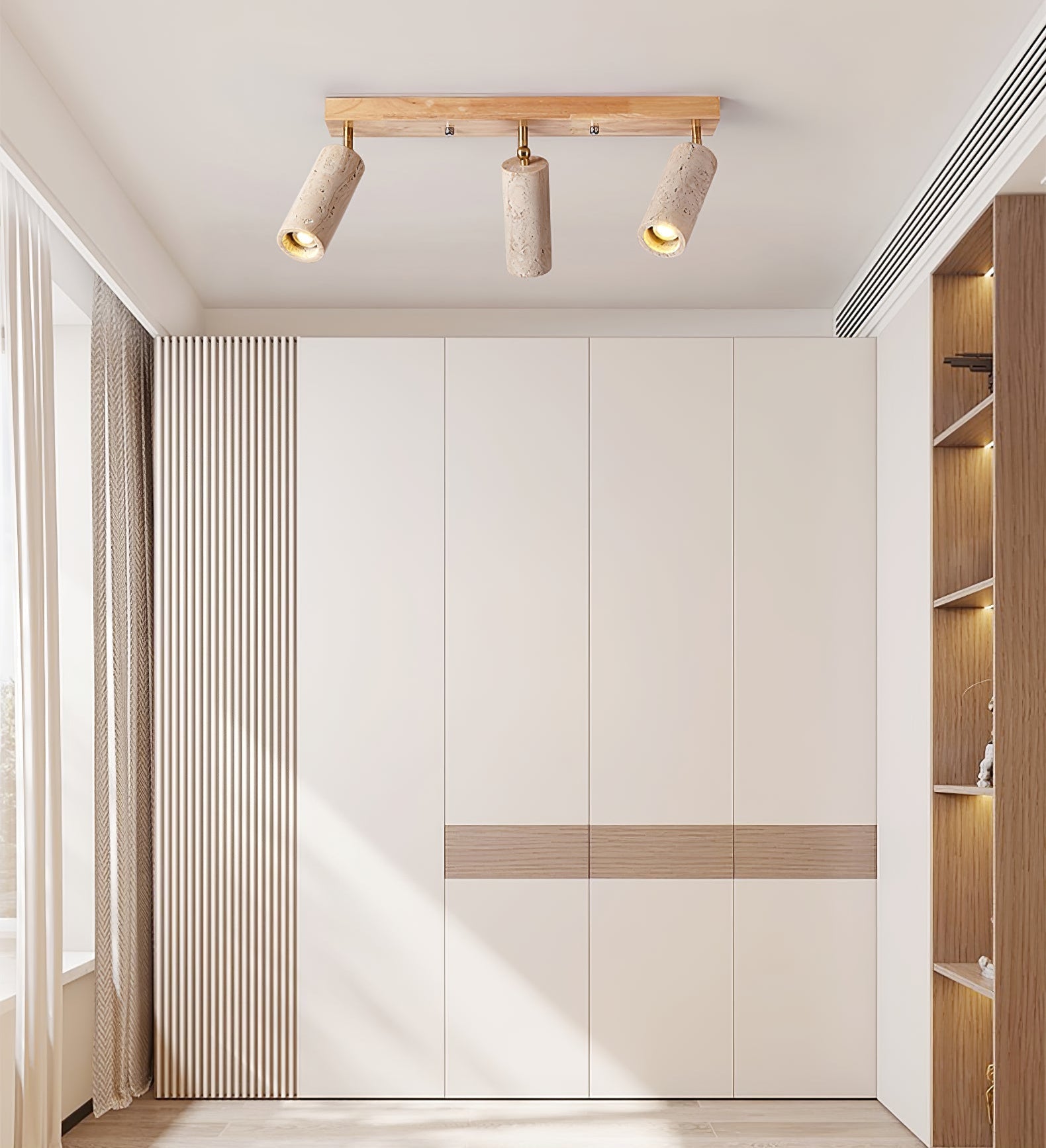 Eurliryra Multi-Cylinder Travertine Track Light - Blowlighting