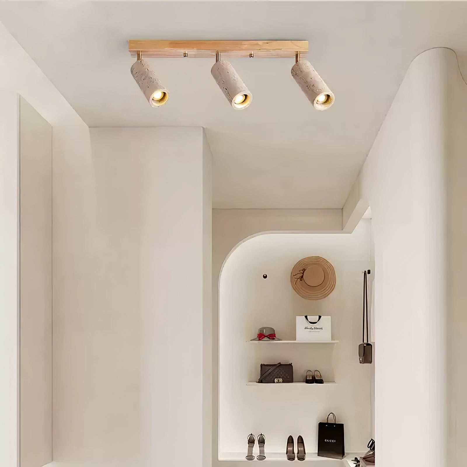 Eurliryra Multi-Cylinder Travertine Track Light - Blowlighting