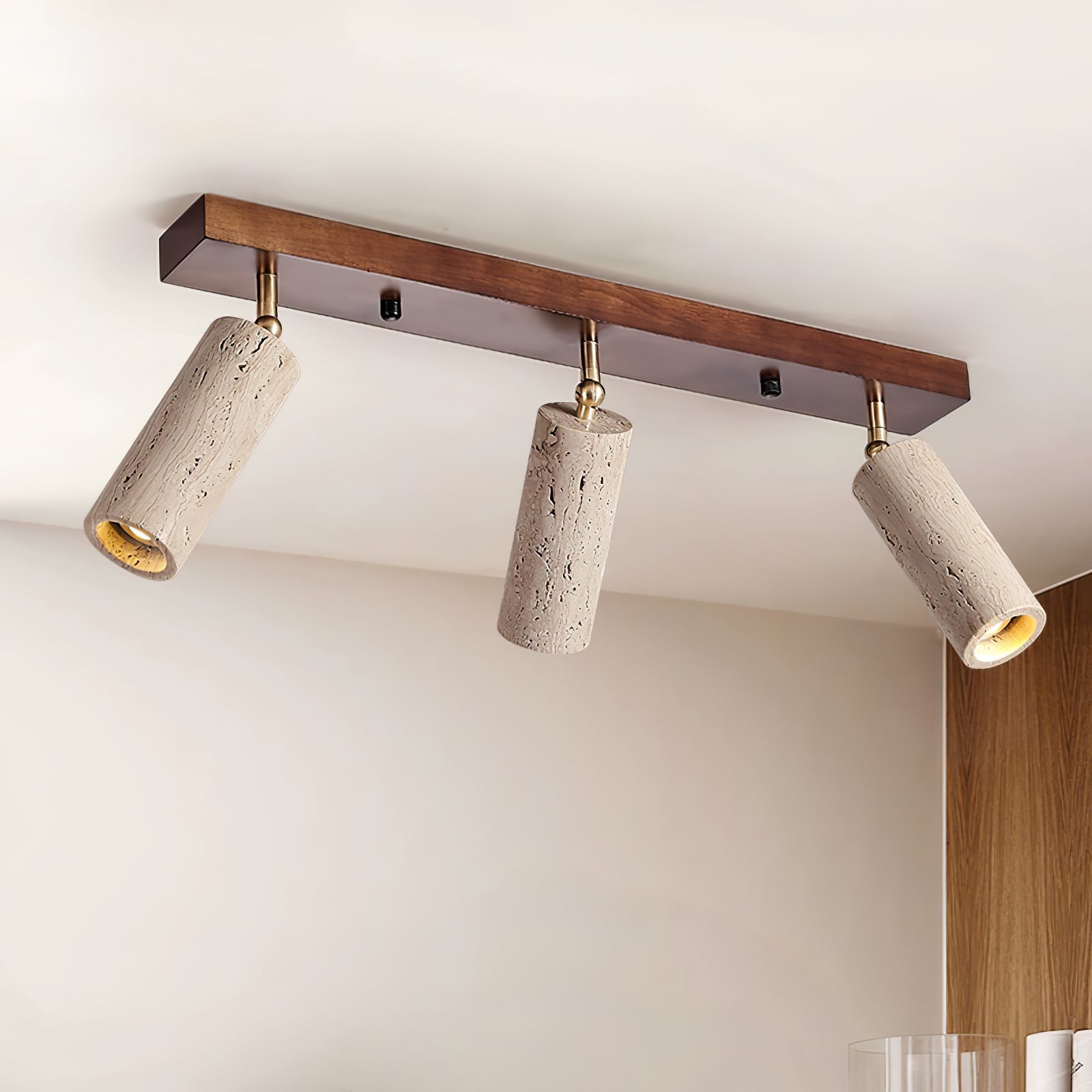 Eurliryra Multi-Cylinder Travertine Track Light - Blowlighting