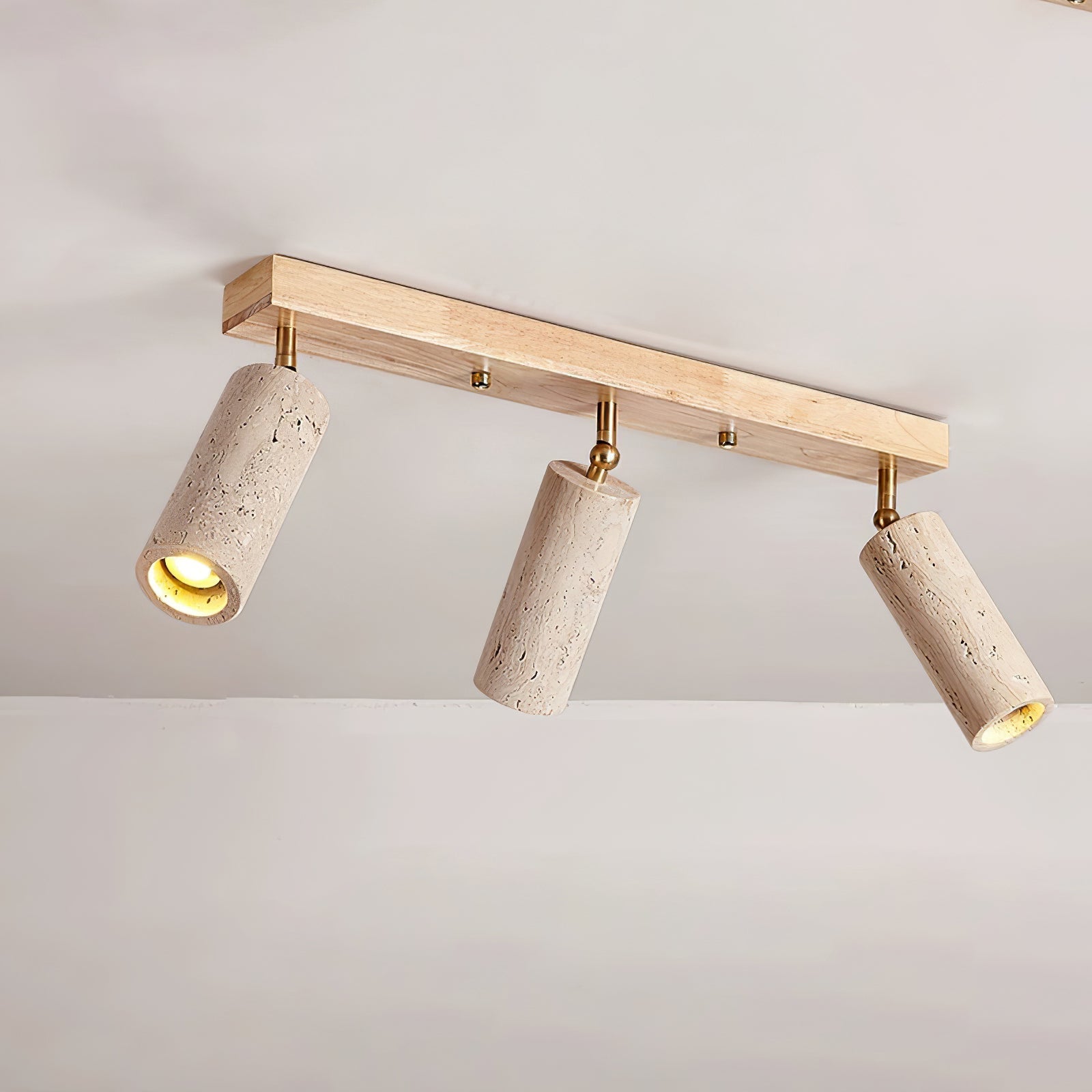 Eurliryra Multi-Cylinder Travertine Track Light - Blowlighting