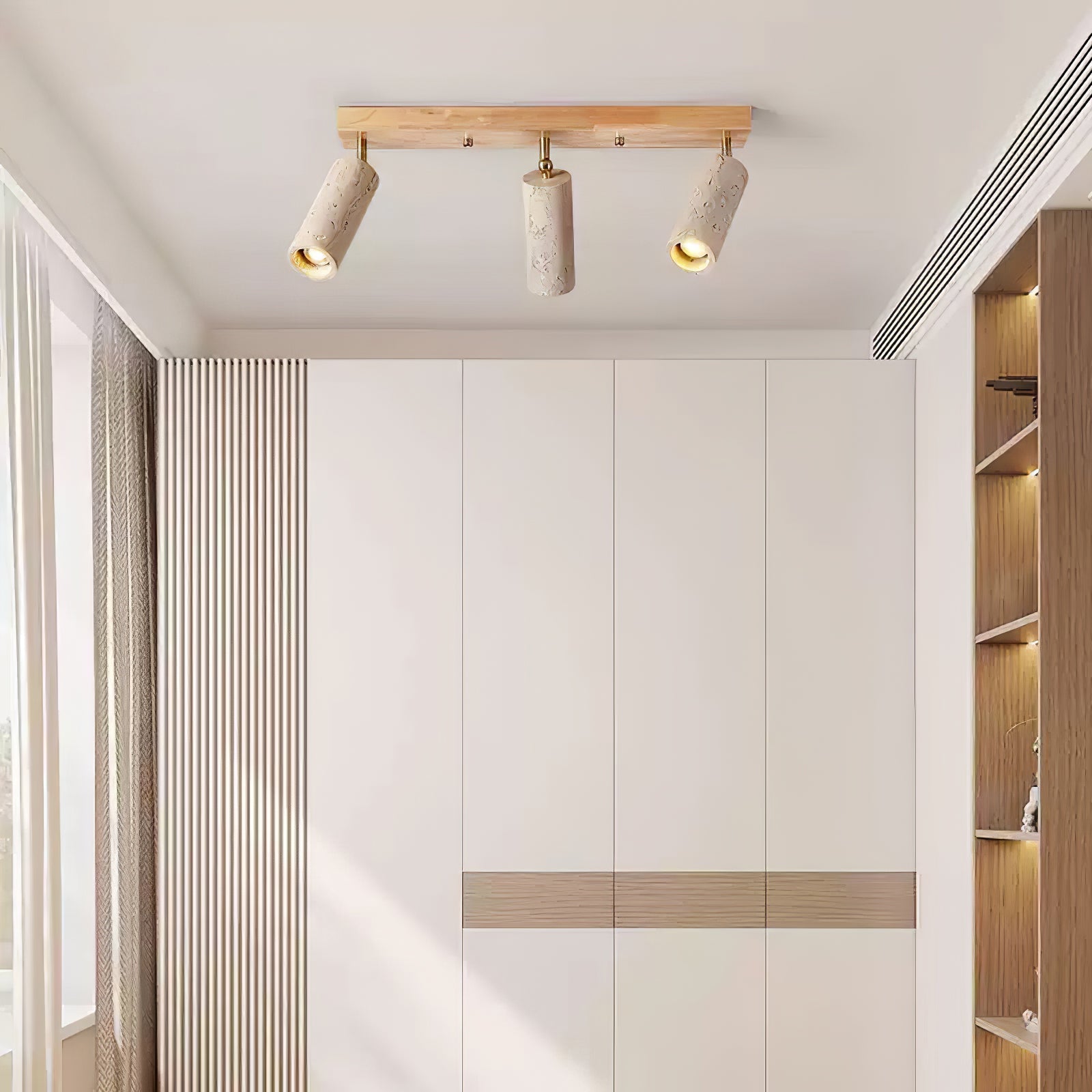 Eurliryra Multi-Cylinder Travertine Track Light - Blowlighting