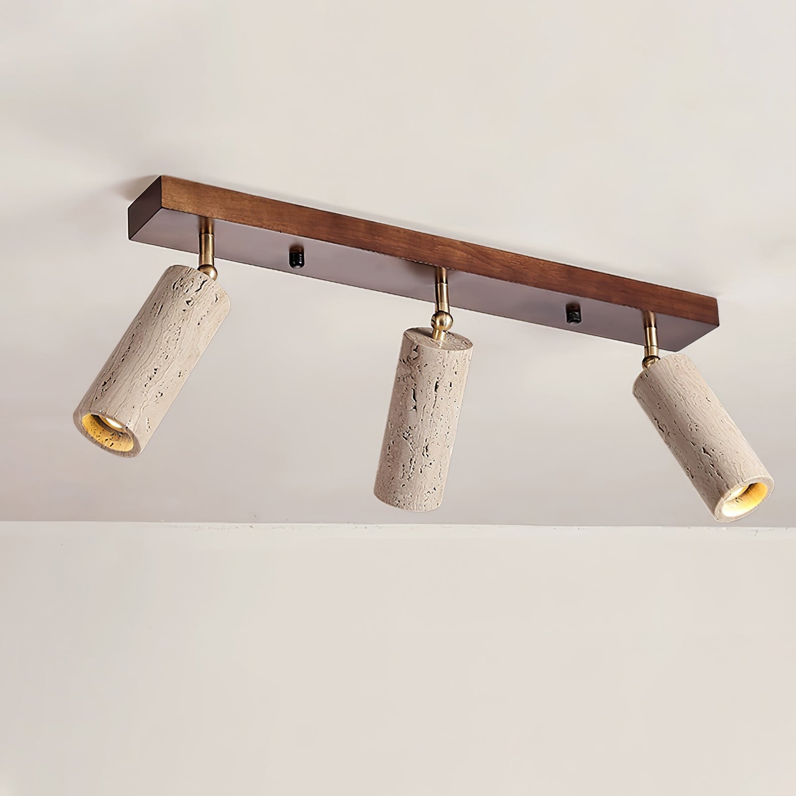 Eurliryra Multi-Cylinder Travertine Track Light - Blowlighting