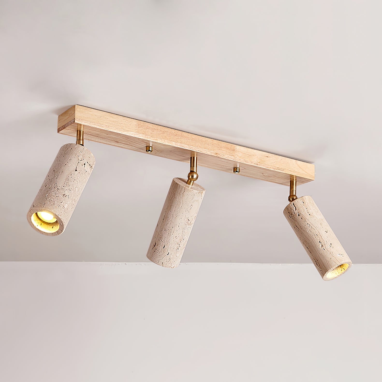 Eurliryra Multi-Cylinder Travertine Track Light - Blowlighting