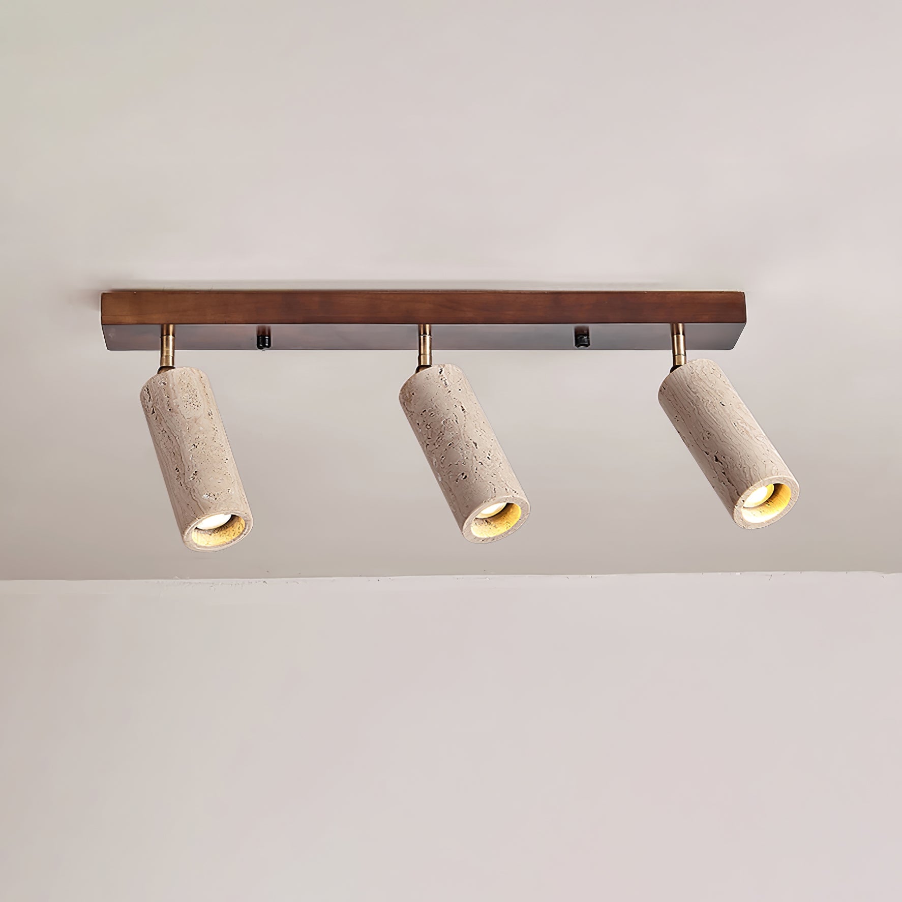Eurliryra Multi-Cylinder Travertine Track Light - Blowlighting