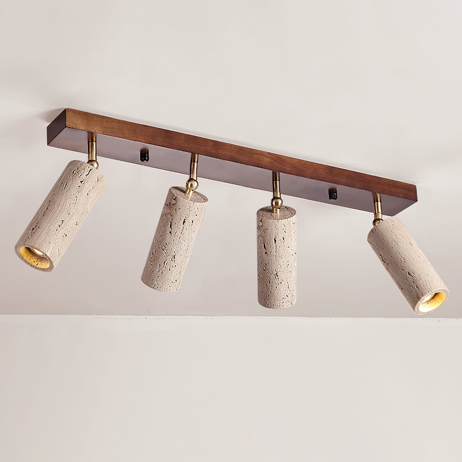 Eurliryra Multi-Cylinder Travertine Track Light - Blowlighting