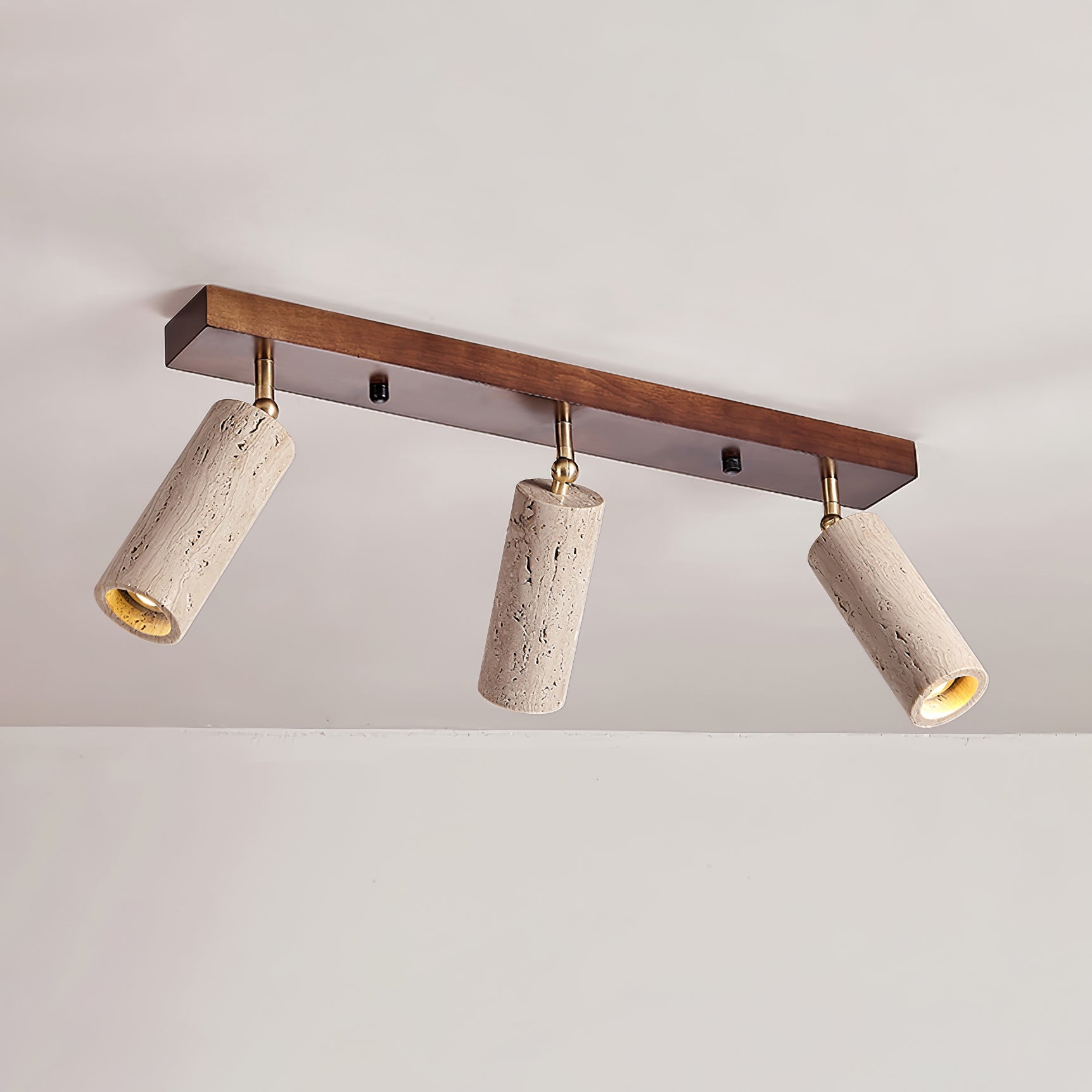 Eurliryra Multi-Cylinder Travertine Track Light - Blowlighting