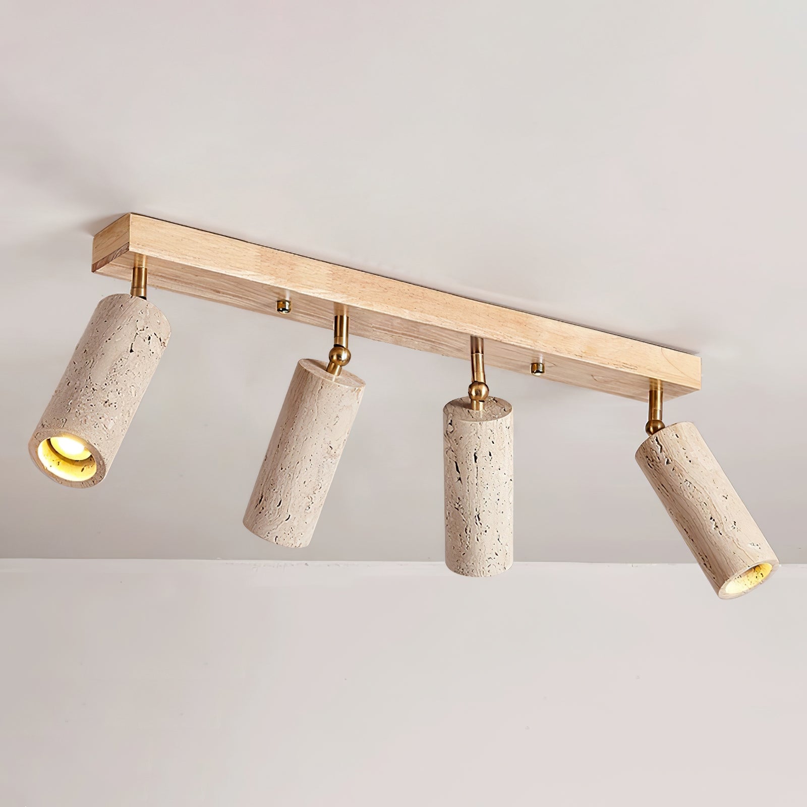 Eurliryra Multi-Cylinder Travertine Track Light - Blowlighting