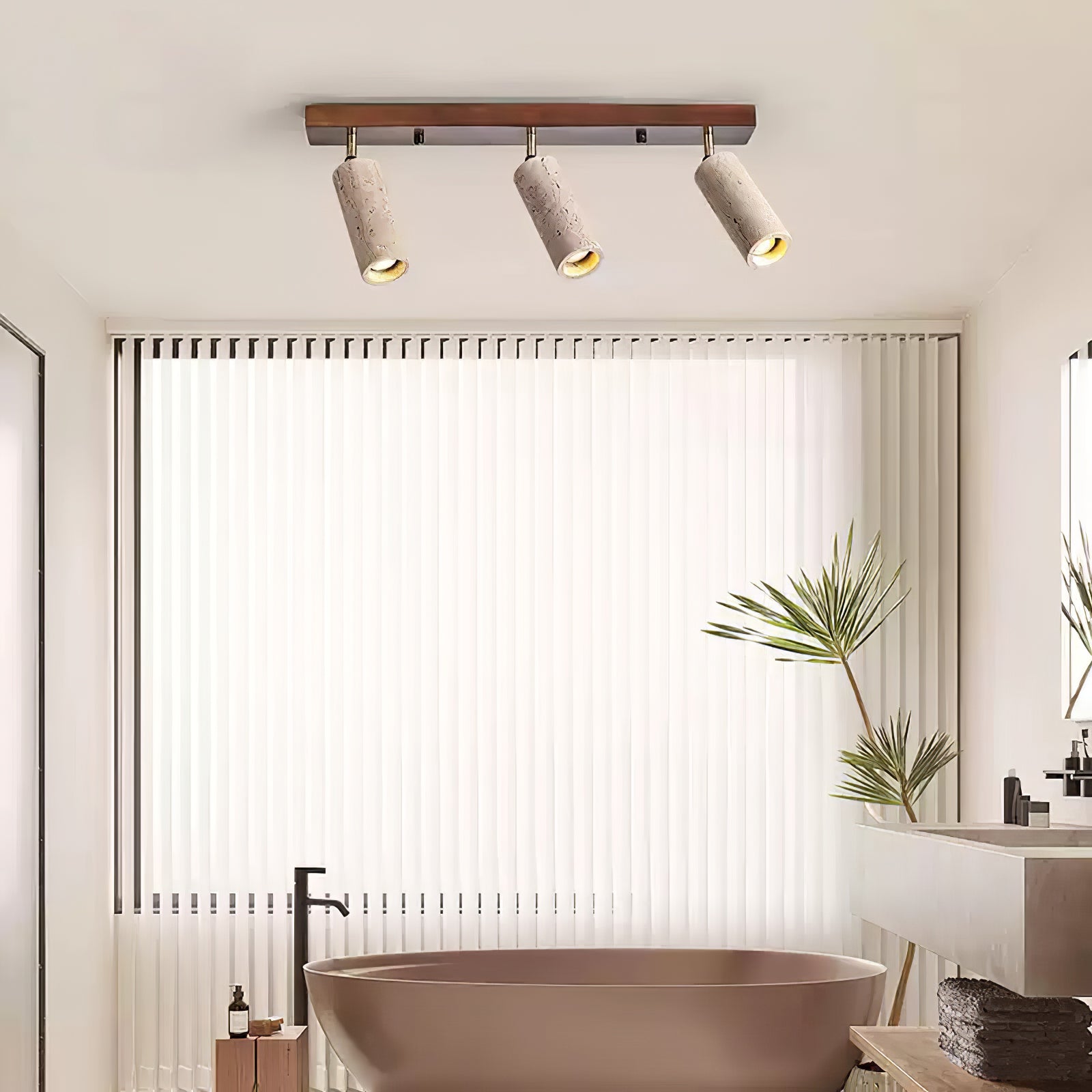 Eurliryra Multi-Cylinder Travertine Track Light - Blowlighting