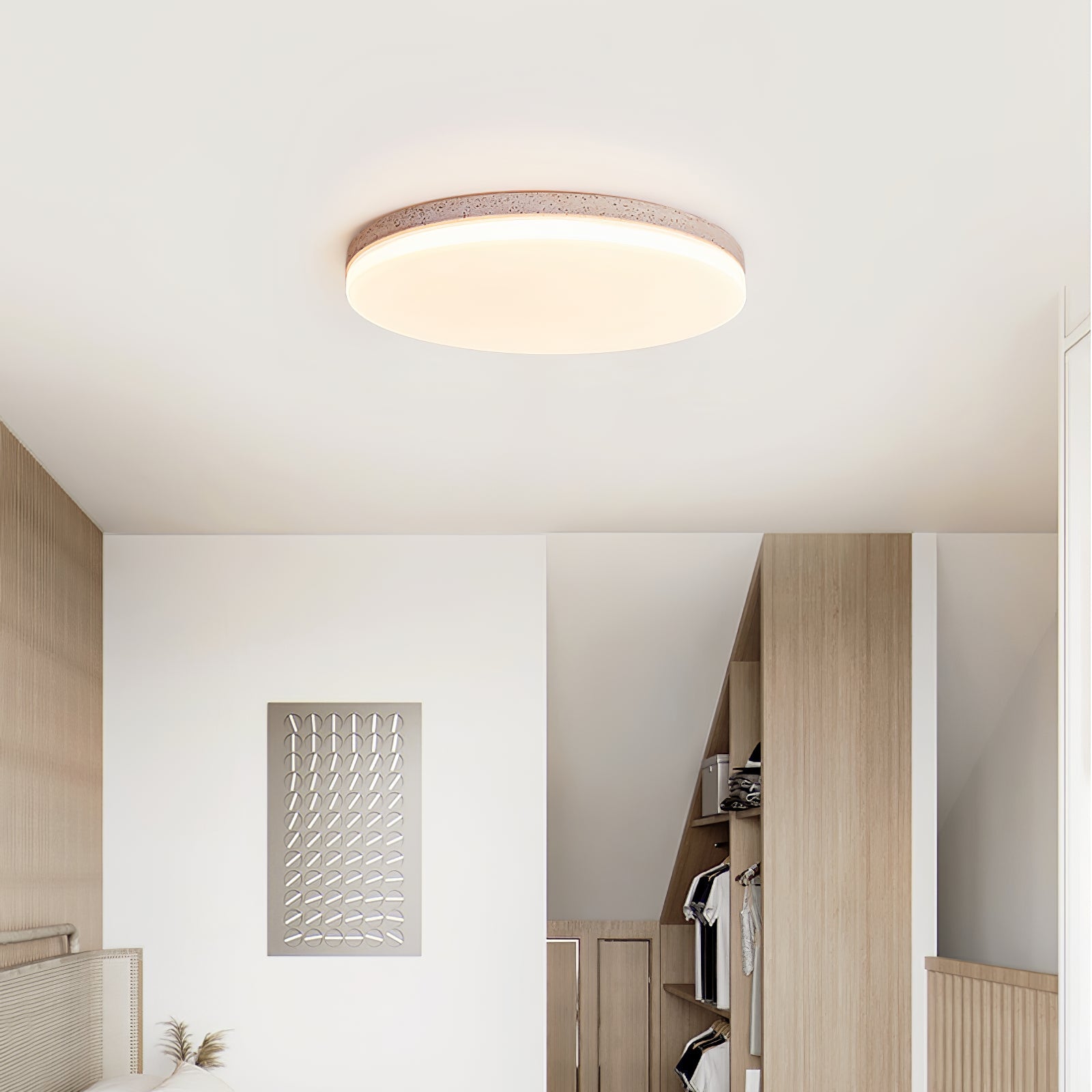 Orla Travertine Ceiling Light - Blowlighting