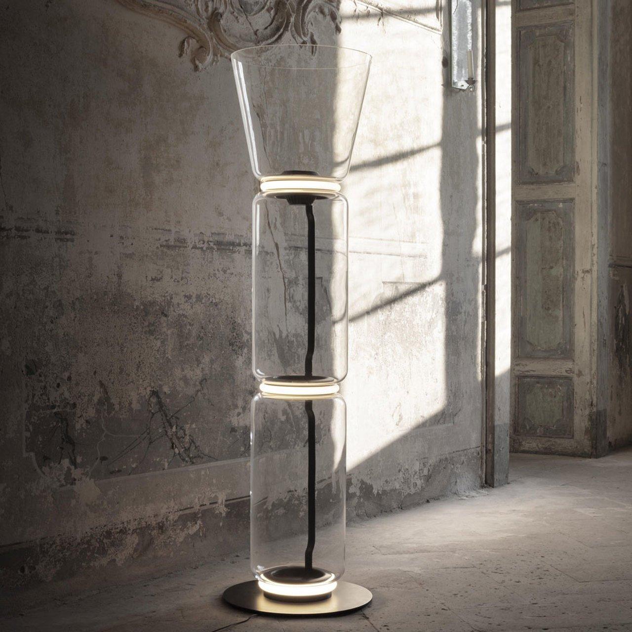 Bamboo Glass Floor Lamp - Blowlighting