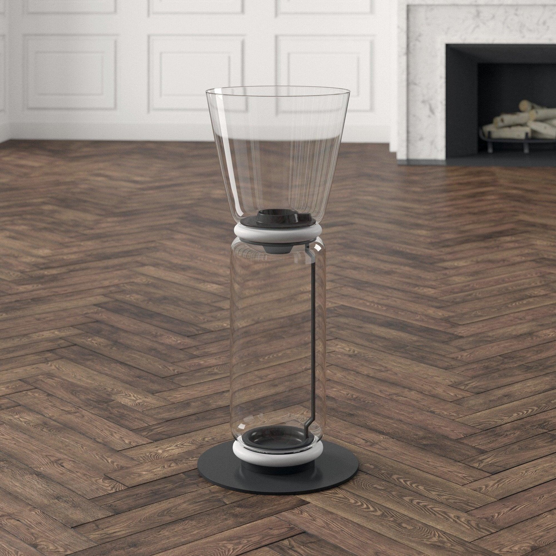 Bamboo Glass Floor Lamp - Blowlighting