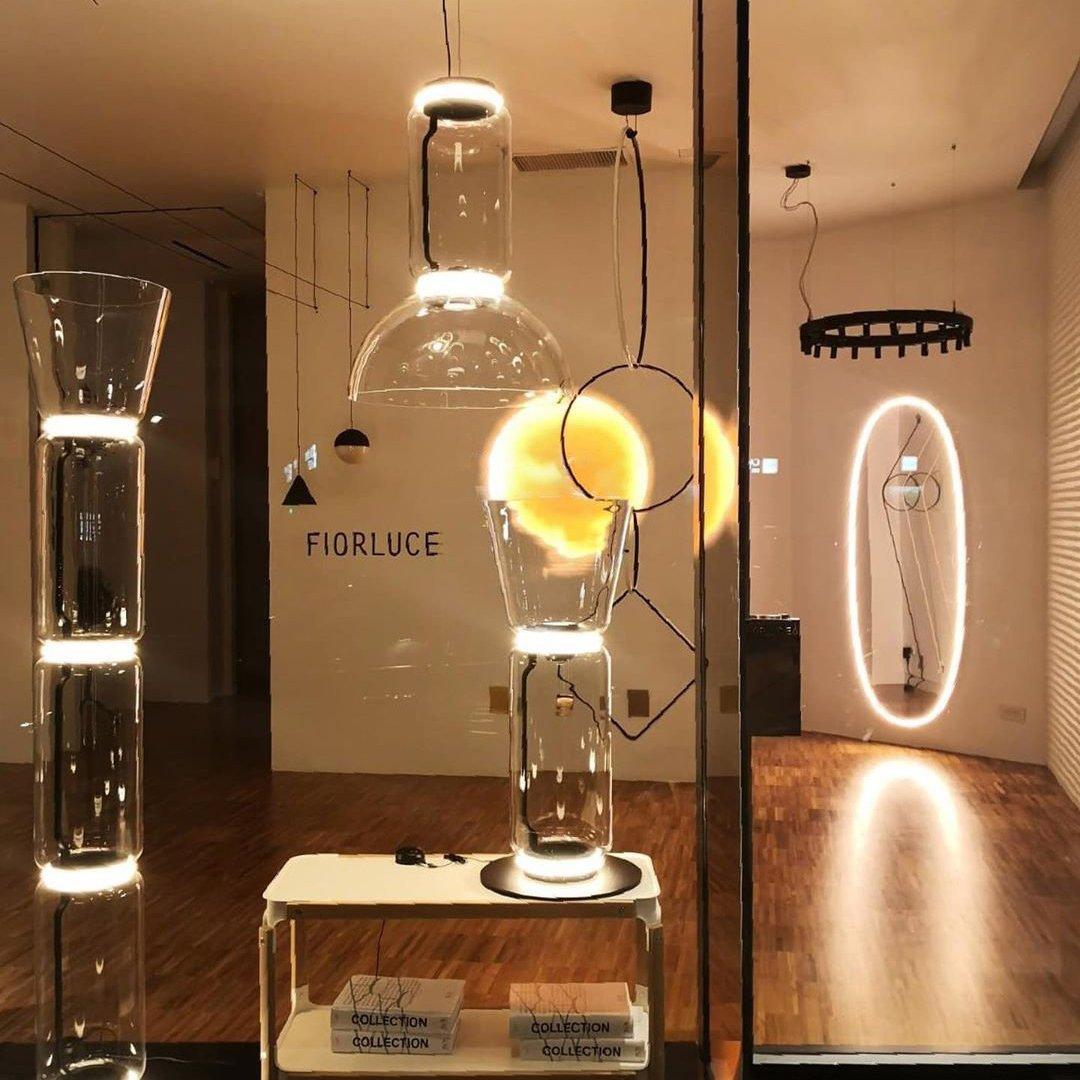 Bamboo Glass Floor Lamp - Blowlighting