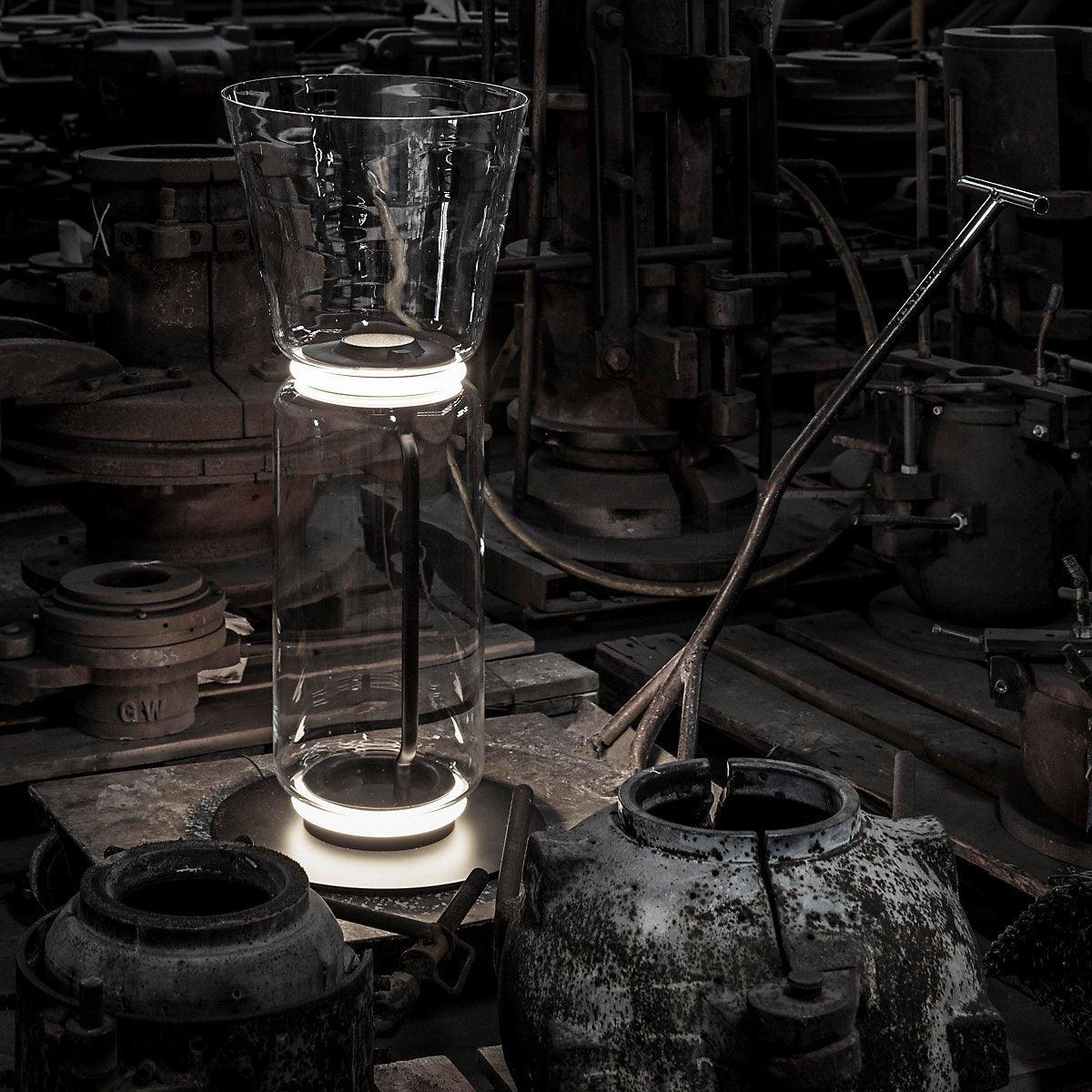 Bamboo Glass Floor Lamp - Blowlighting