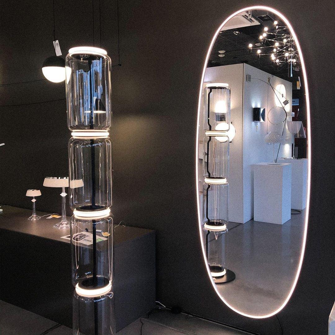 Bamboo Glass Floor Lamp - Blowlighting