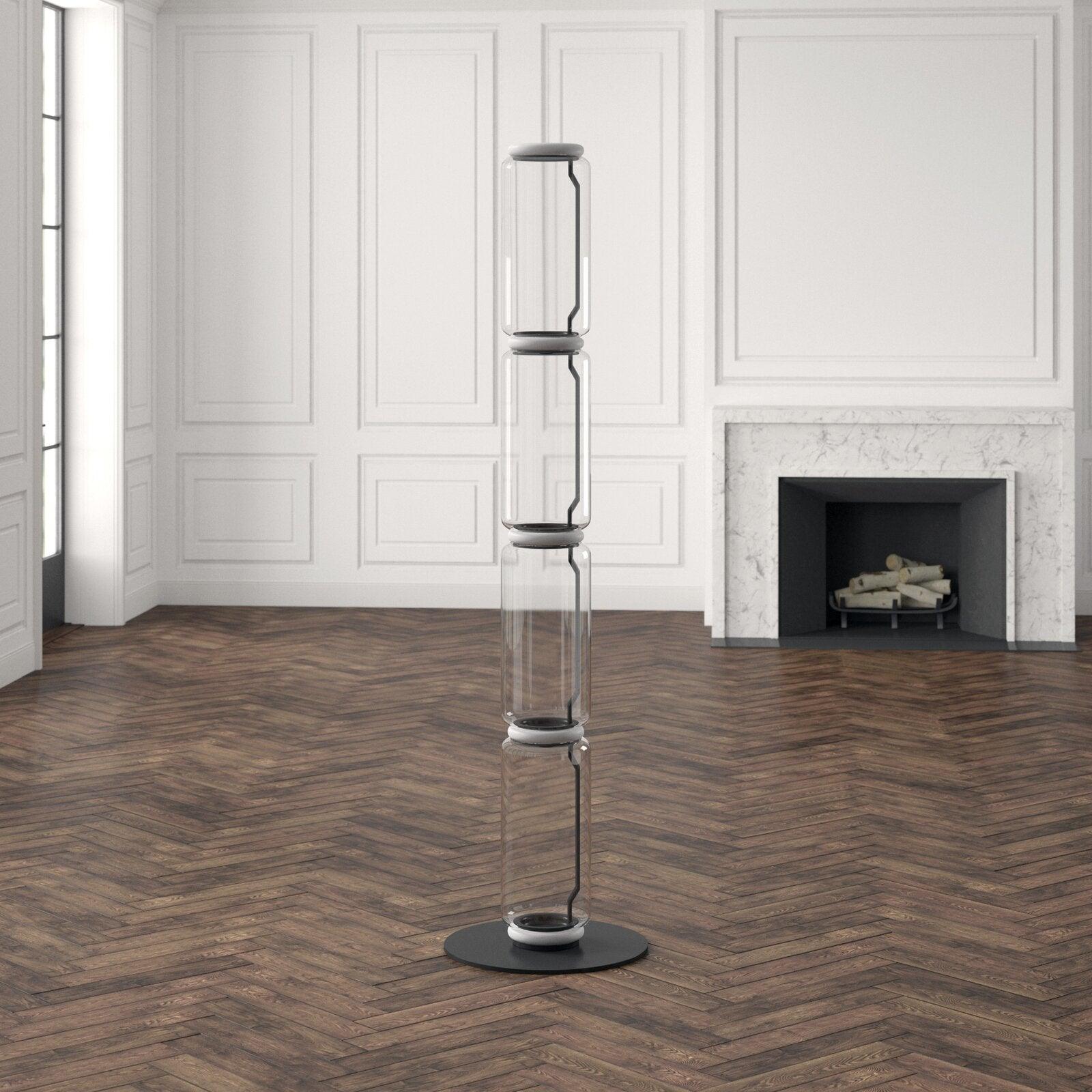 Bamboo Glass Floor Lamp - Blowlighting