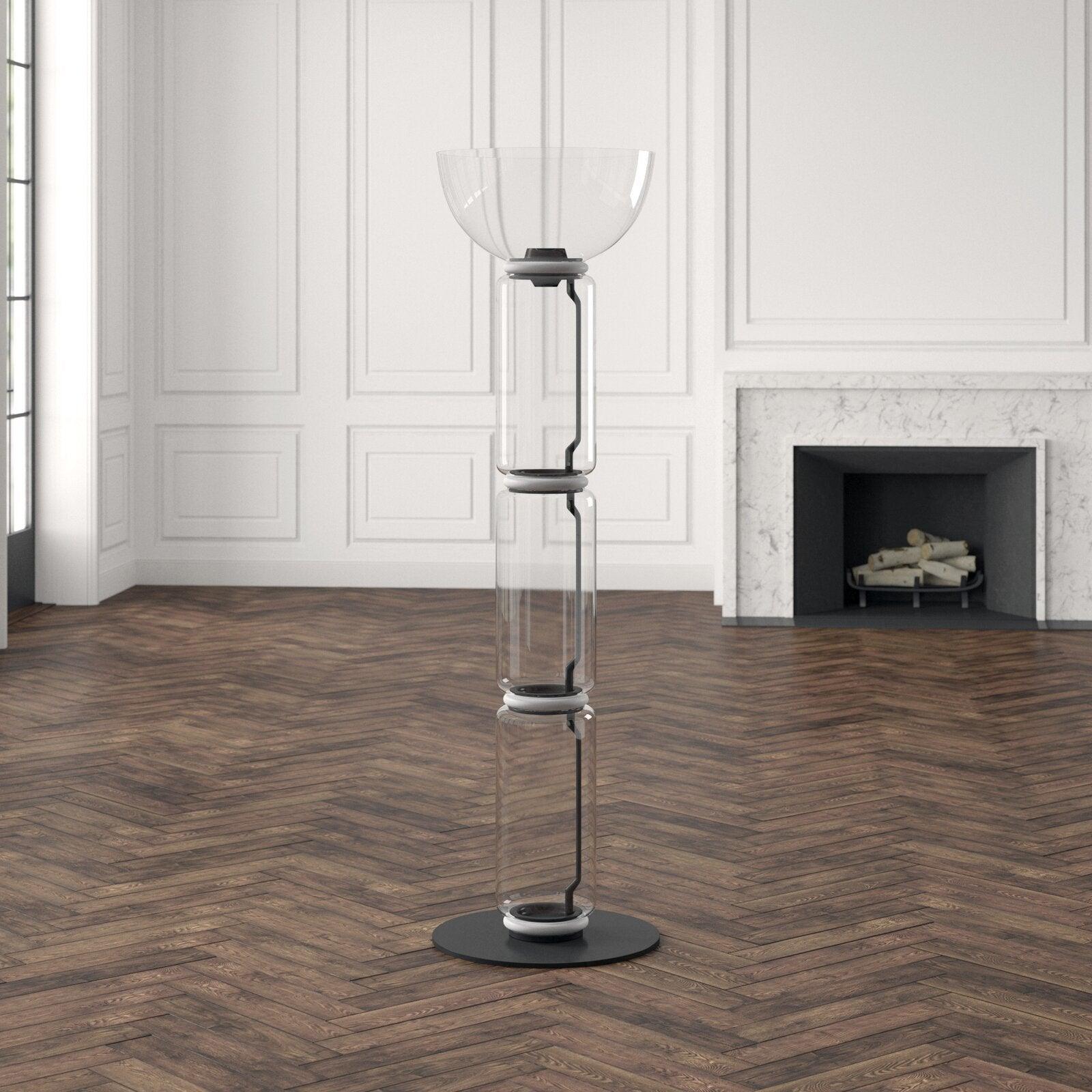 Bamboo Glass Floor Lamp - Blowlighting