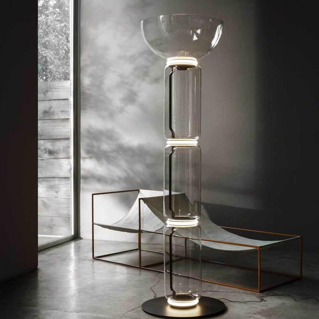 Bamboo Glass Floor Lamp - Blowlighting