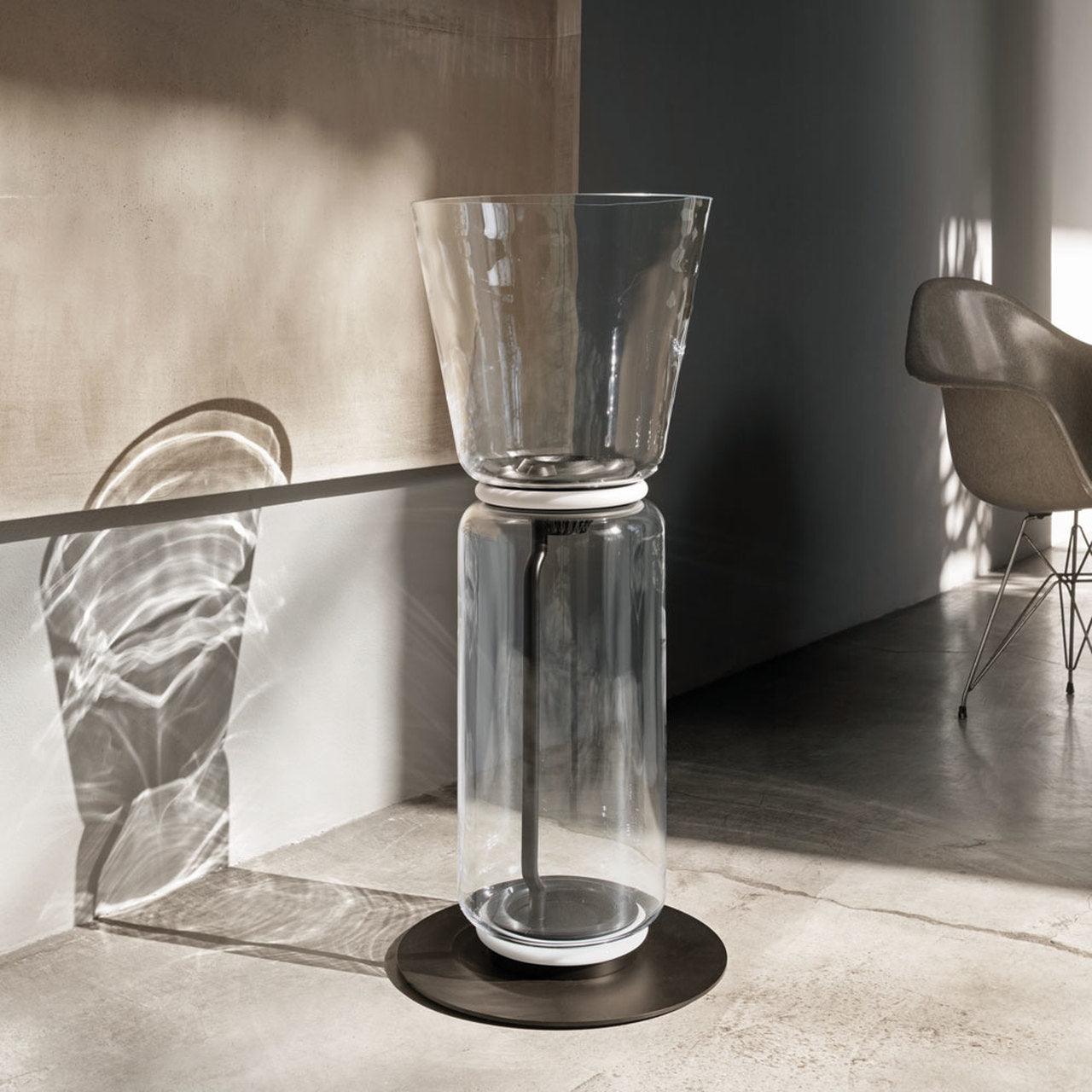 Bamboo Glass Floor Lamp - Blowlighting