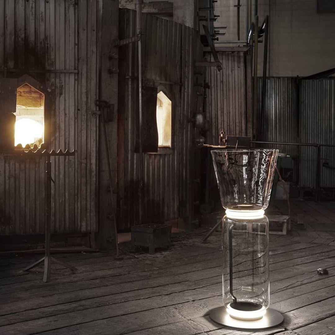 Bamboo Glass Floor Lamp - Blowlighting
