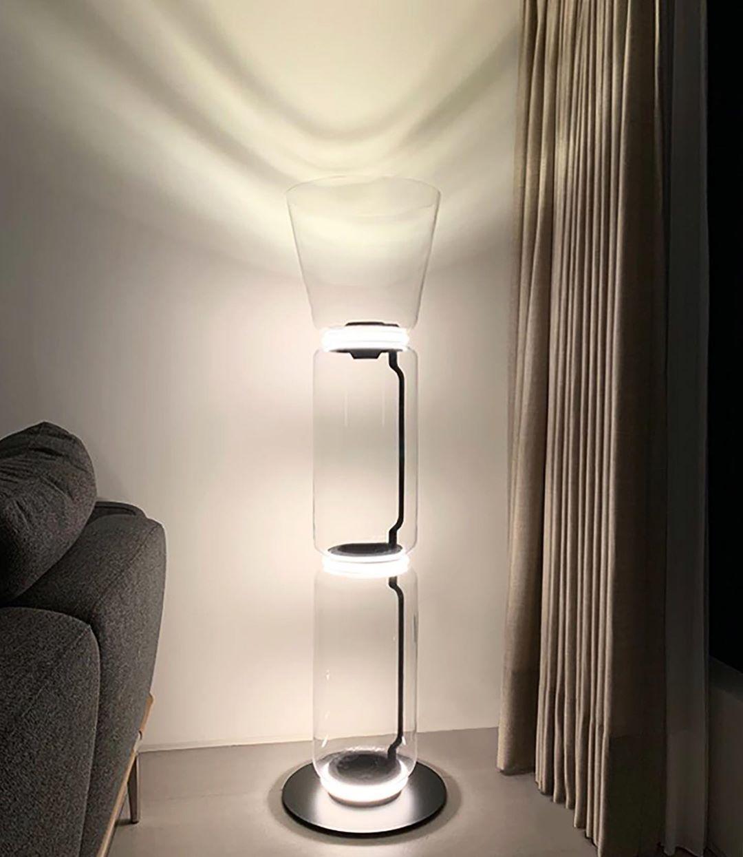 Bamboo Glass Floor Lamp - Blowlighting
