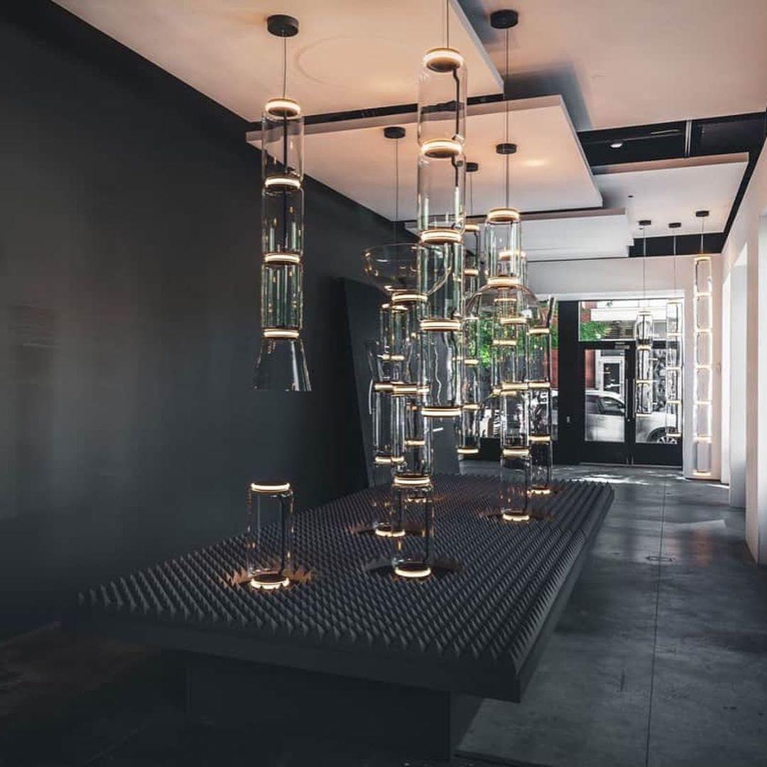Bamboo Glass Floor Lamp - Blowlighting
