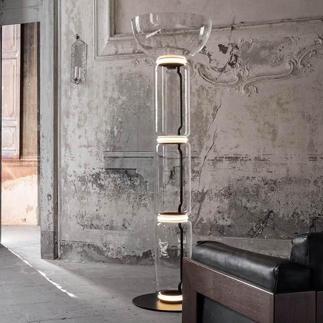 Bamboo Glass Floor Lamp - Blowlighting