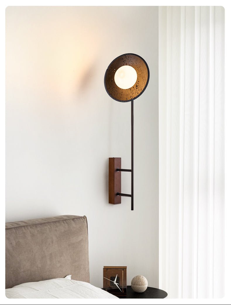 Noctara Black Travertine Wall Lamp - Vakkerlight