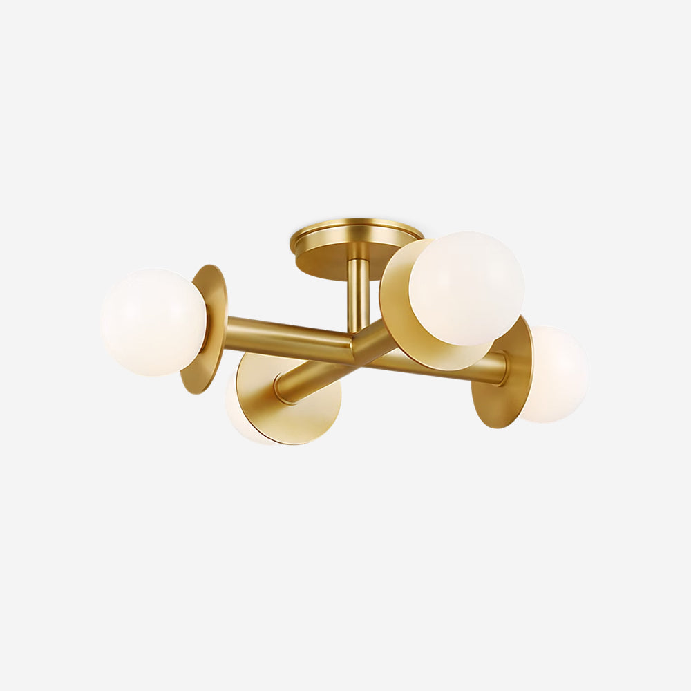 Crossing Modern Brass Ceiling Lamp